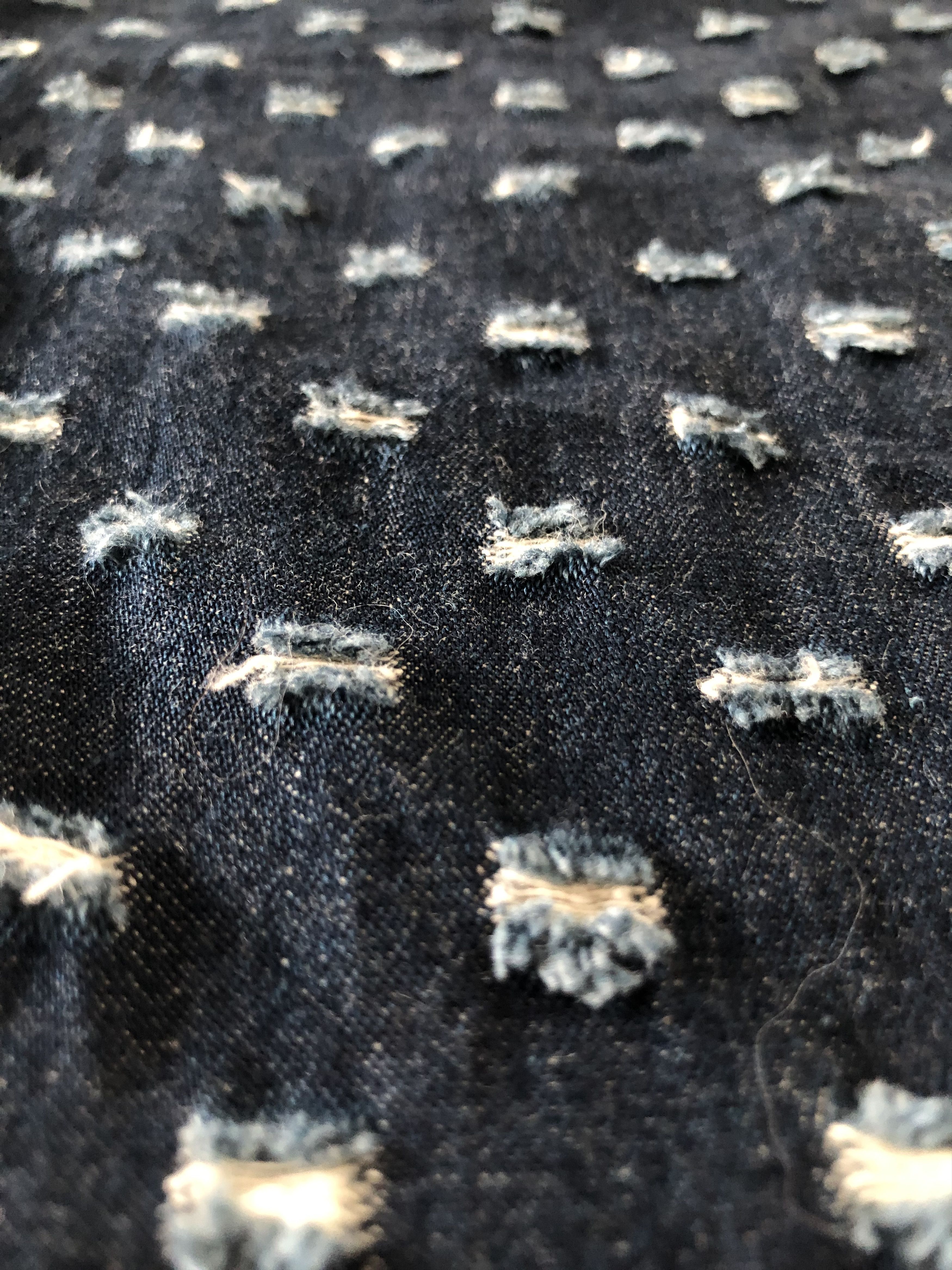 CABANE de ZUCCa RARE🔥ZUCCA MIYAKE STUDIO BORO MONOGRAM RIPPED HIGH RISE Size US 29 - 13 Thumbnail