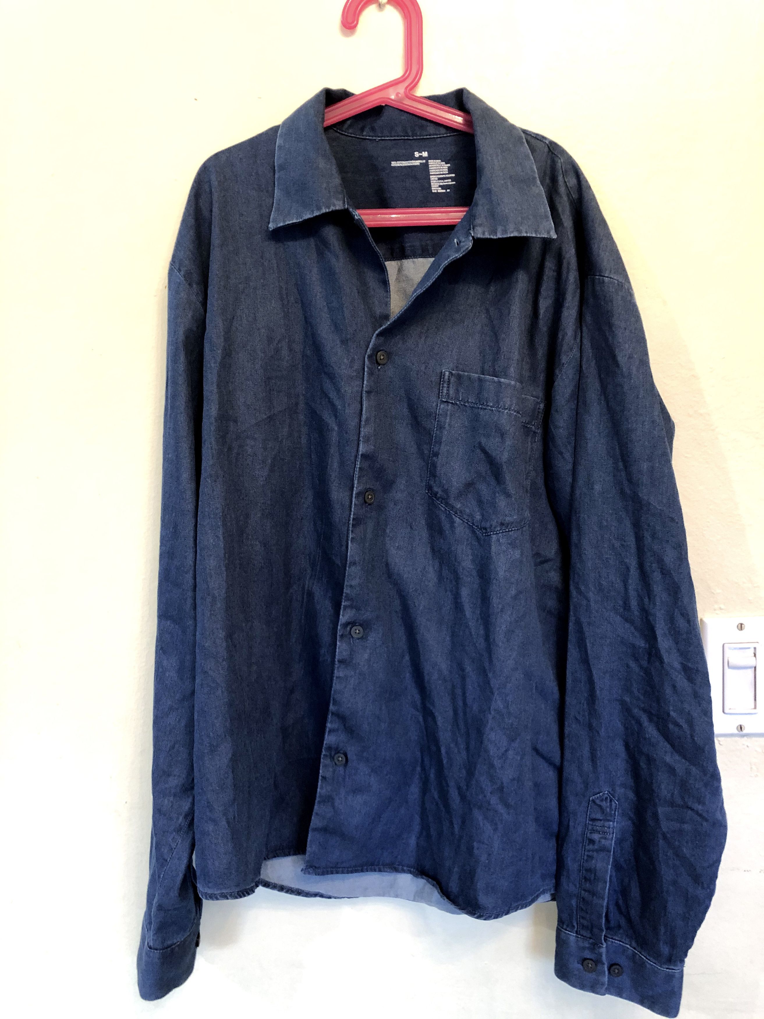 Japanese Brand × Muji Muji Indian Cotton Denim Square Cut Shirt Size US S / EU 44-46 / 1 - 5 Thumbnail
