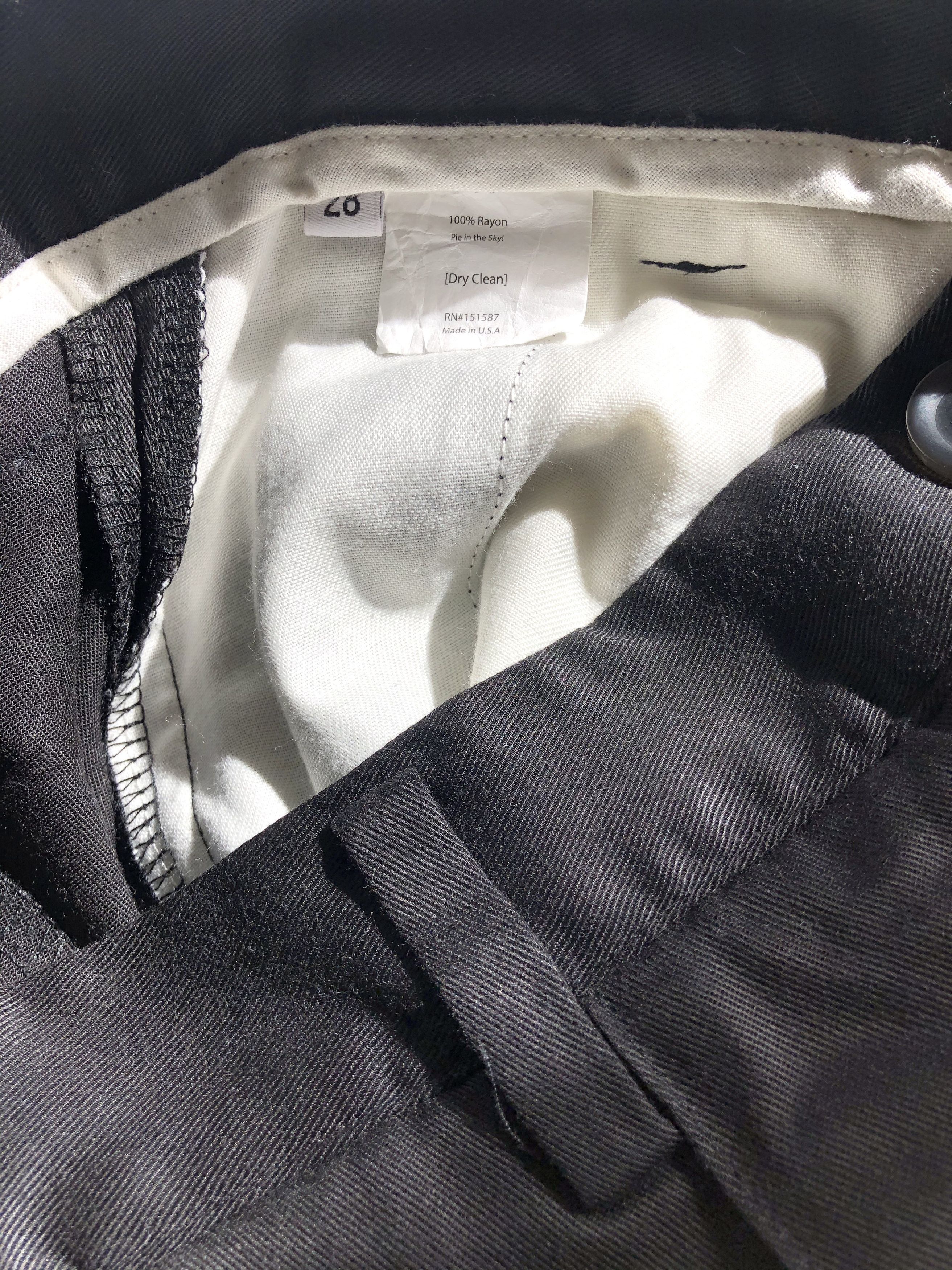 Goodfight Goodfight Black Permapress Trousers Size US 28 / EU 44 - 6 Thumbnail