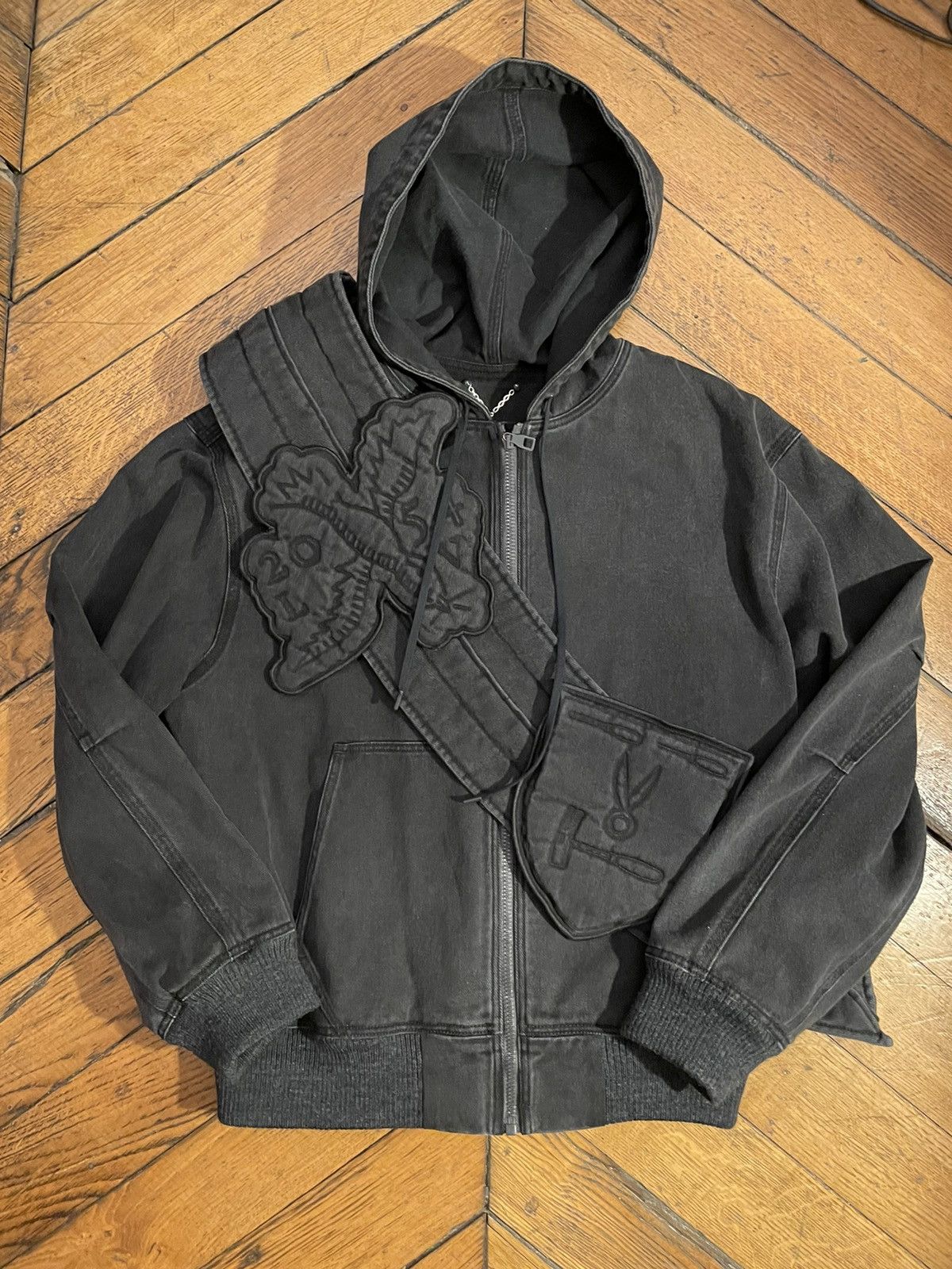 Louis Vuitton Denim Hoodie | Grailed