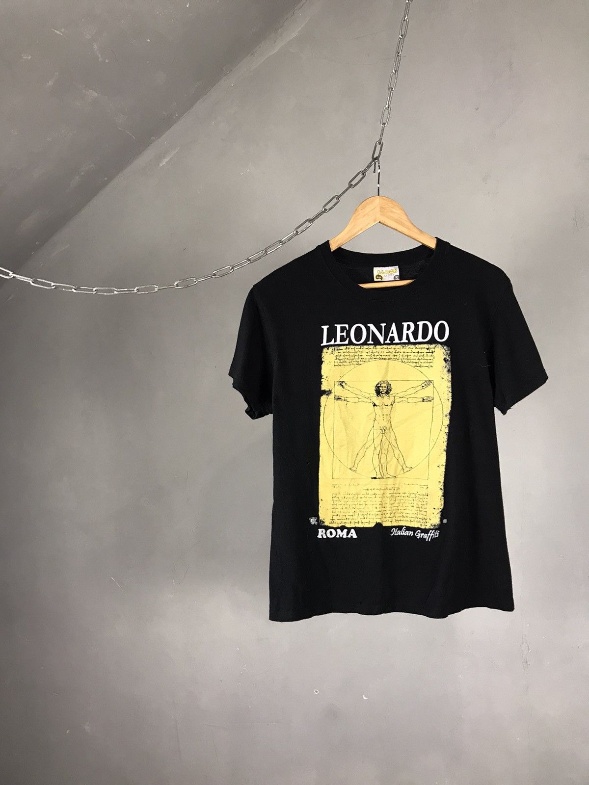 Vintage Leonardo da Vinci Vintage Art T-Shirt Size US S / EU 44-46 / 1 - 1 Thumbnail
