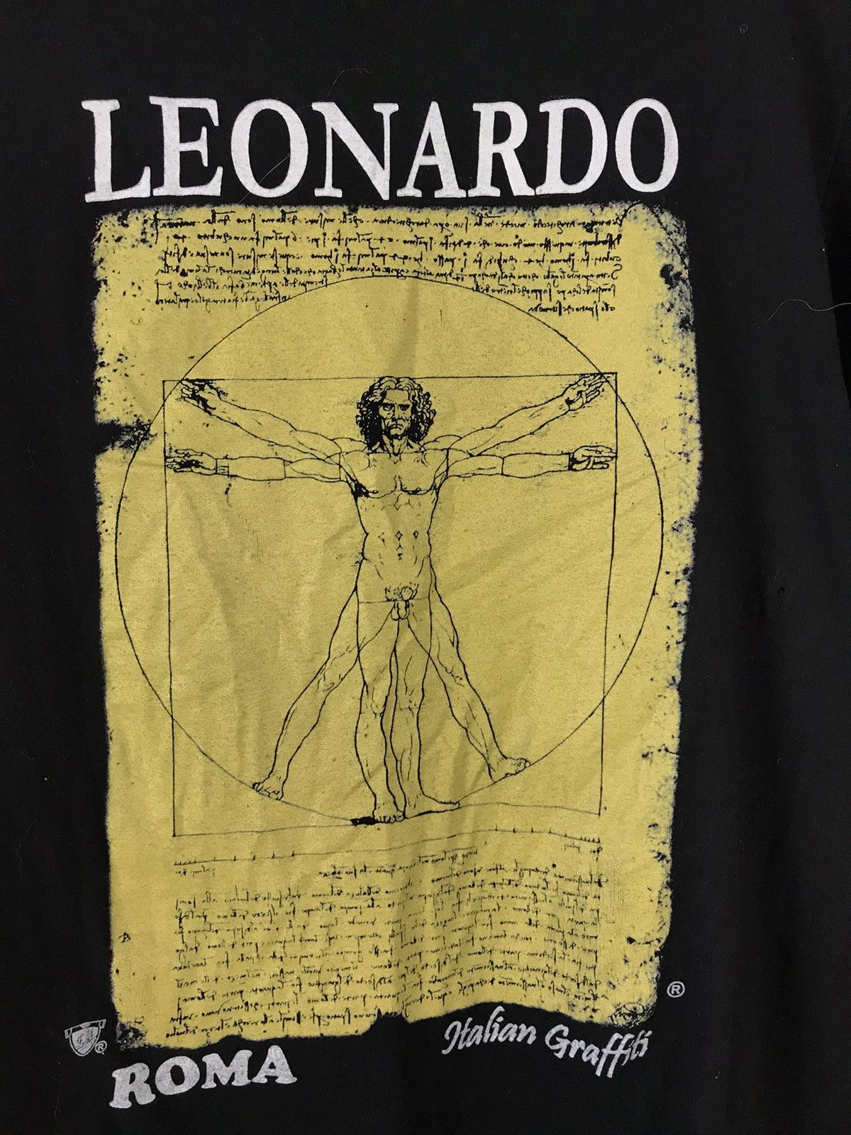 Vintage Leonardo da Vinci Vintage Art T-Shirt Size US S / EU 44-46 / 1 - 3 Thumbnail