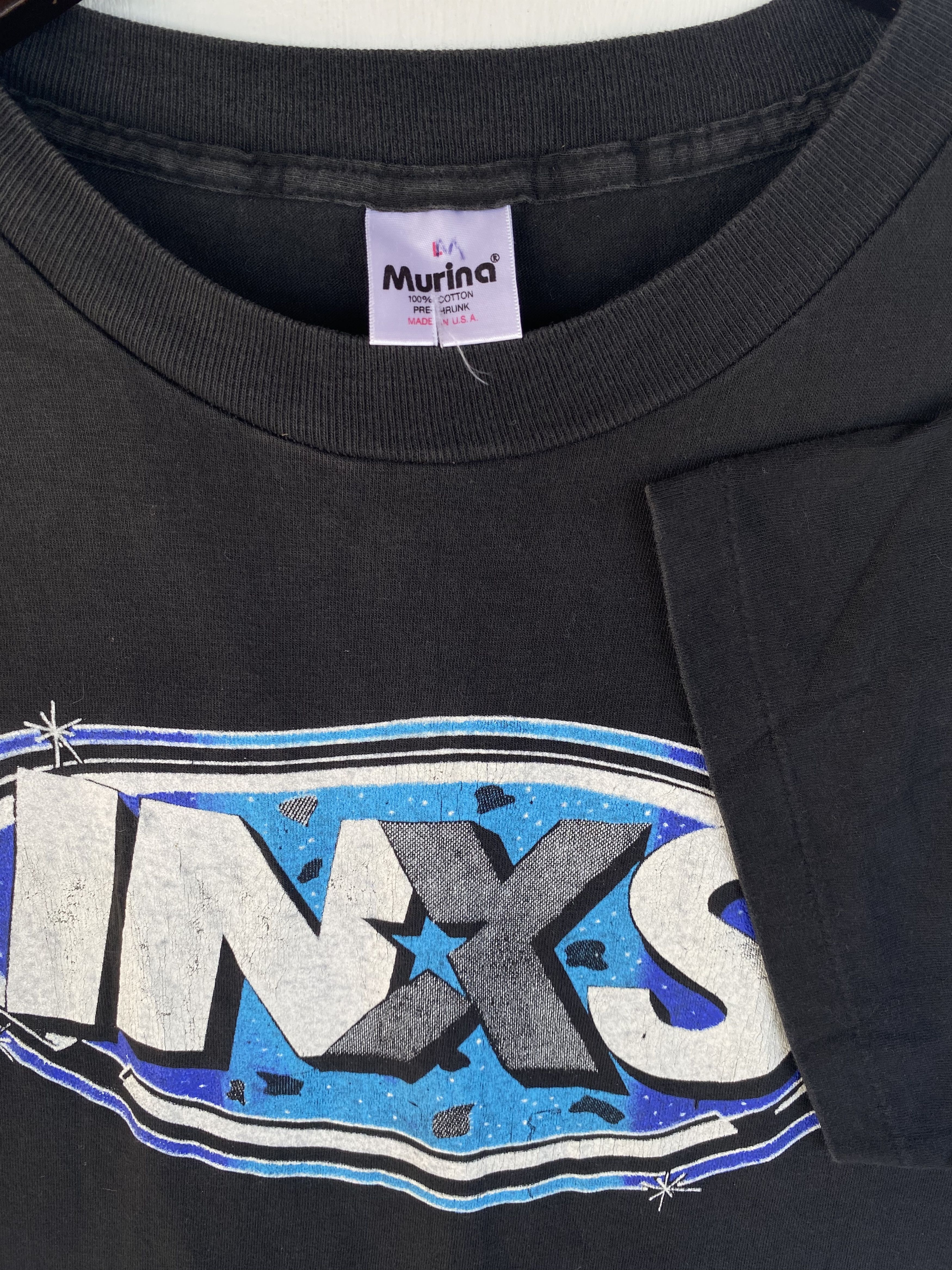 Band Tees 💥VINTAGE INXS new wave band USA tee shirt Size US L / EU 52-54 / 3 - 3 Thumbnail
