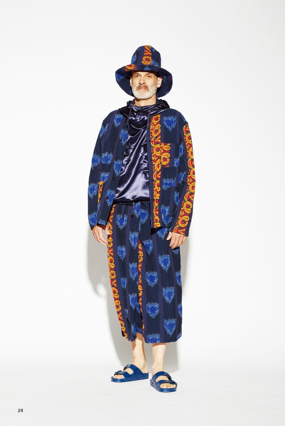 Engineered Garments × Nepenthes Dayton Shirt in Blue Ethnic Jacquard Stripe Size US S / EU 44-46 / 1 - 6 Thumbnail