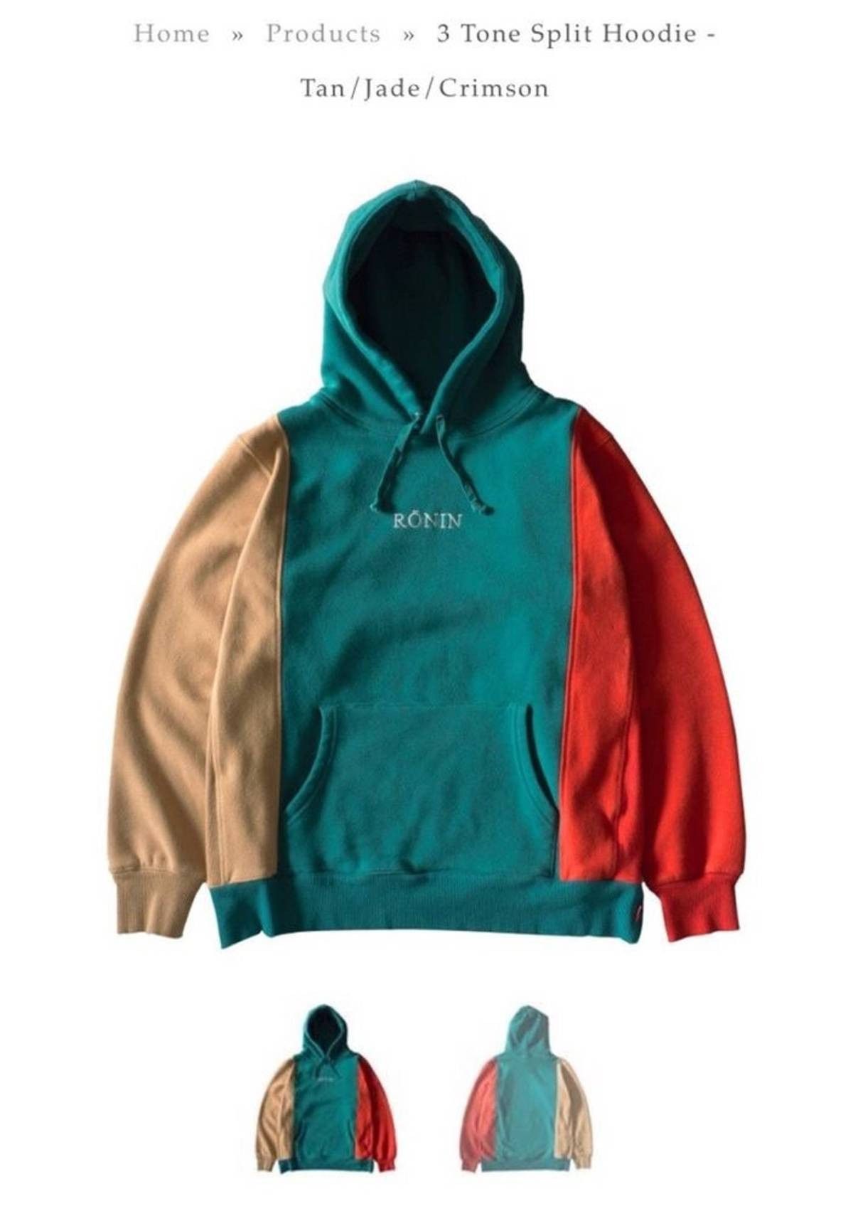 Ronin Division Ronin Division Tone Split Hoodie Size US S / EU 44-46 / 1 - 4 Thumbnail