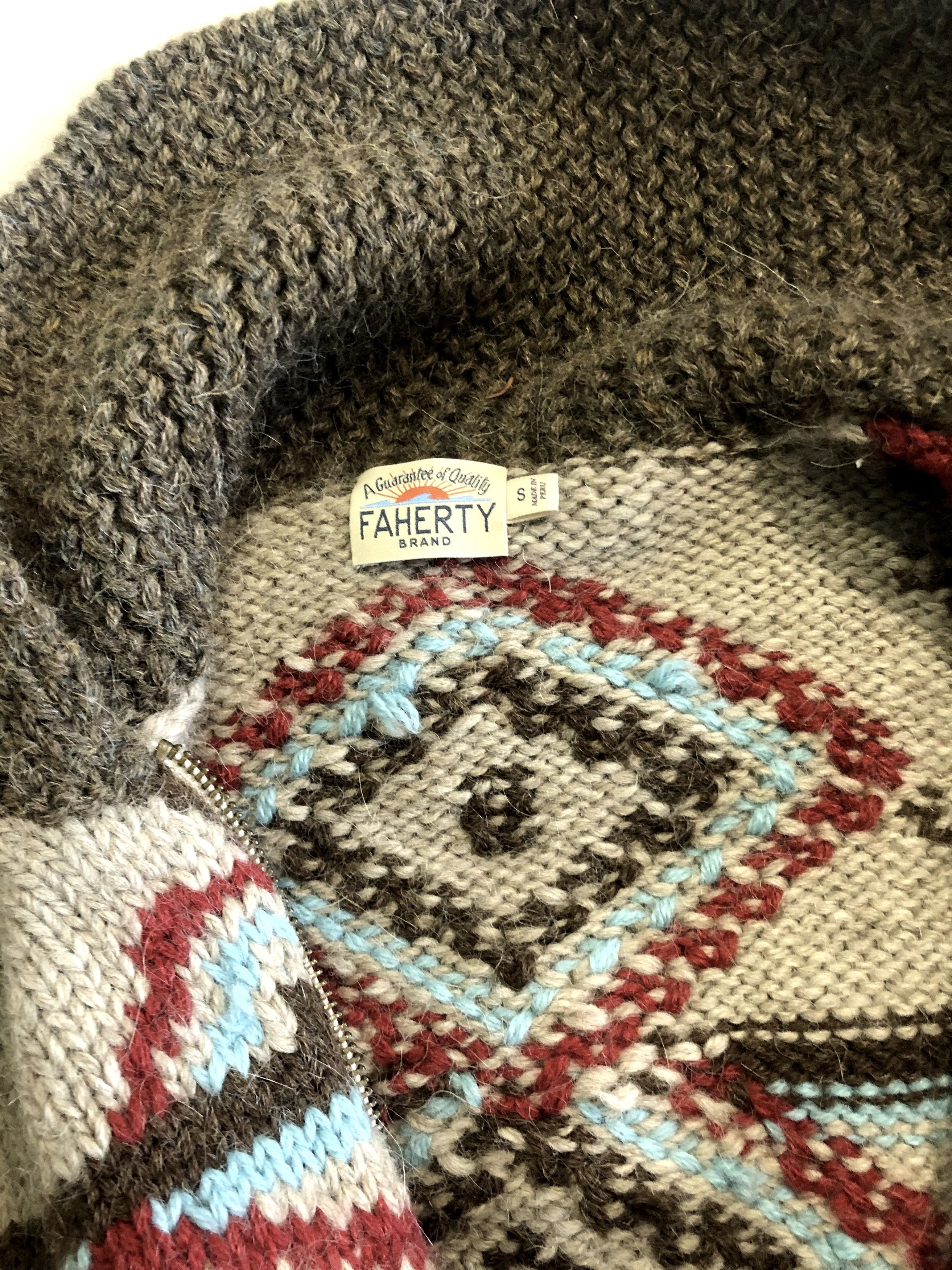 Faherty Huron Cowichan Zip Cardigan Size US S / EU 44-46 / 1 - 5 Thumbnail