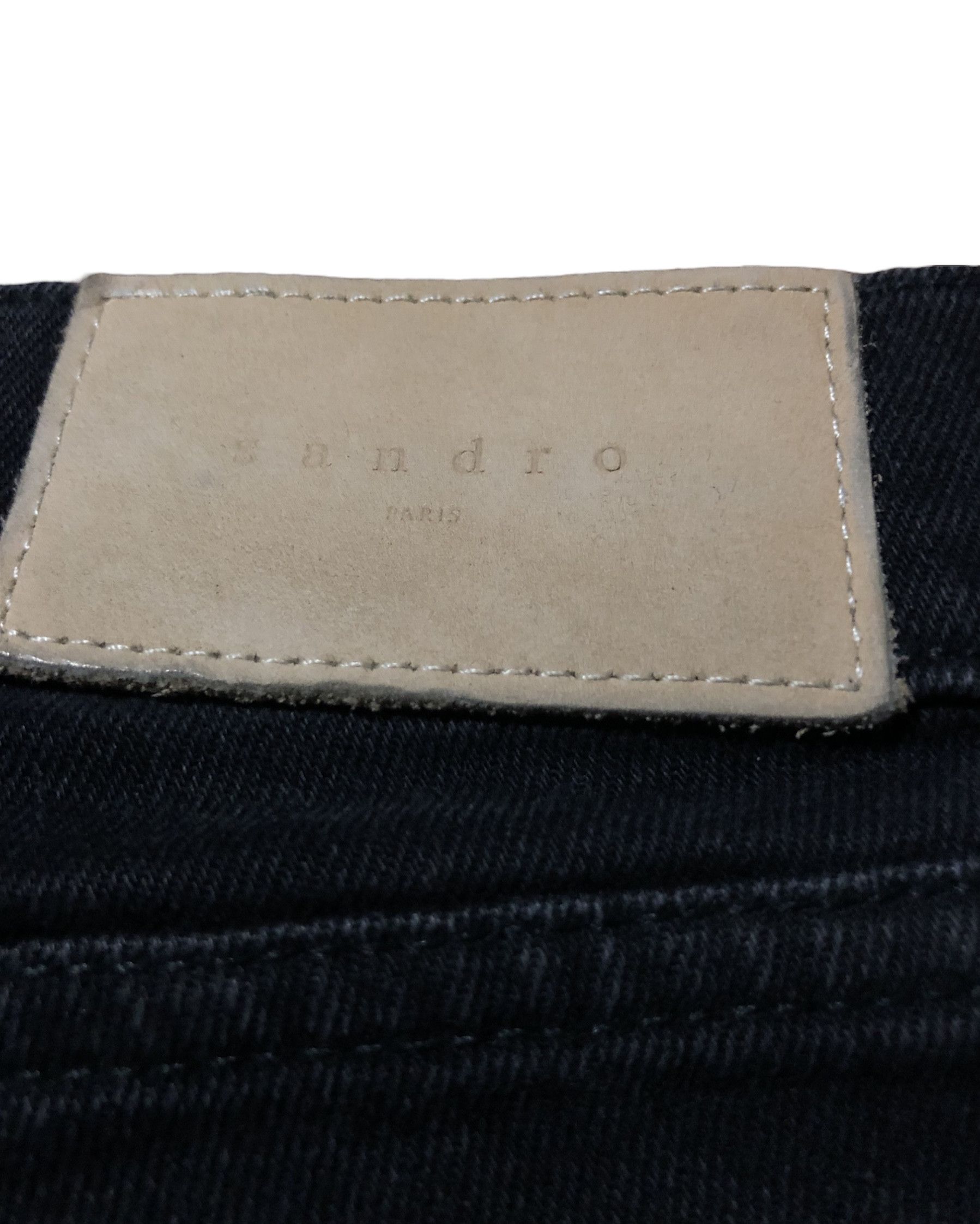Sandro Sandro Paris Black Low Rise Slim Fit Skinny Jeans Pants Size US 34 / EU 50 - 4 Thumbnail