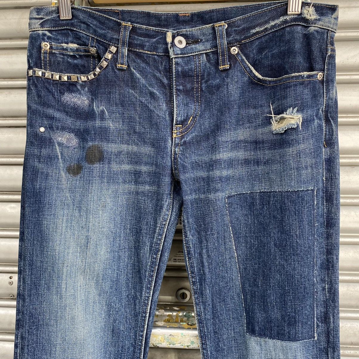Hysteric Glamour Hysteric Glamour Patchwork Distressed Denim Blue Jeans Pants Size US 34 / EU 50 - 11 Thumbnail