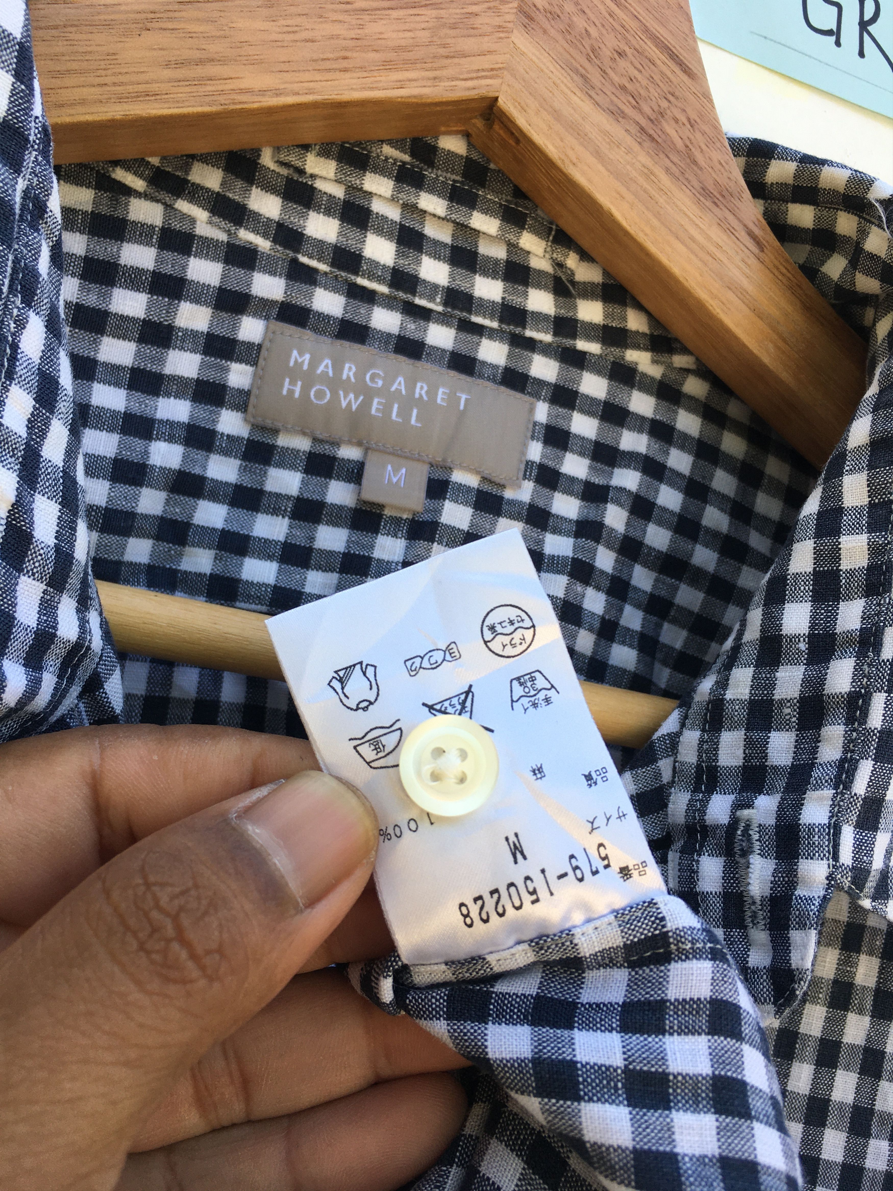 Margaret Howell Vintage Margaret Howell Checkered Tops Size US M / EU 48-50 / 2 - 14 Thumbnail