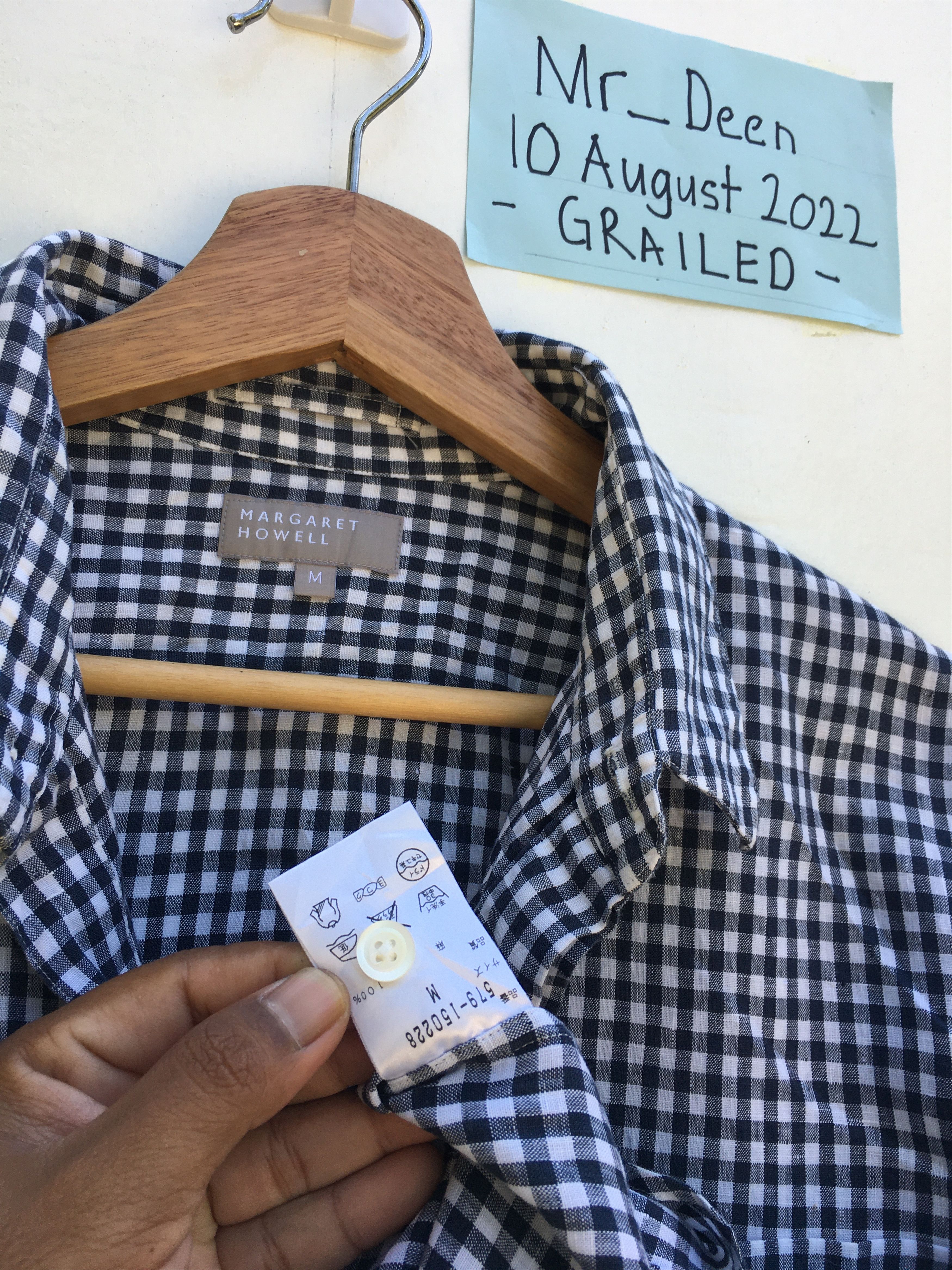 Margaret Howell Vintage Margaret Howell Checkered Tops Size US M / EU 48-50 / 2 - 13 Thumbnail