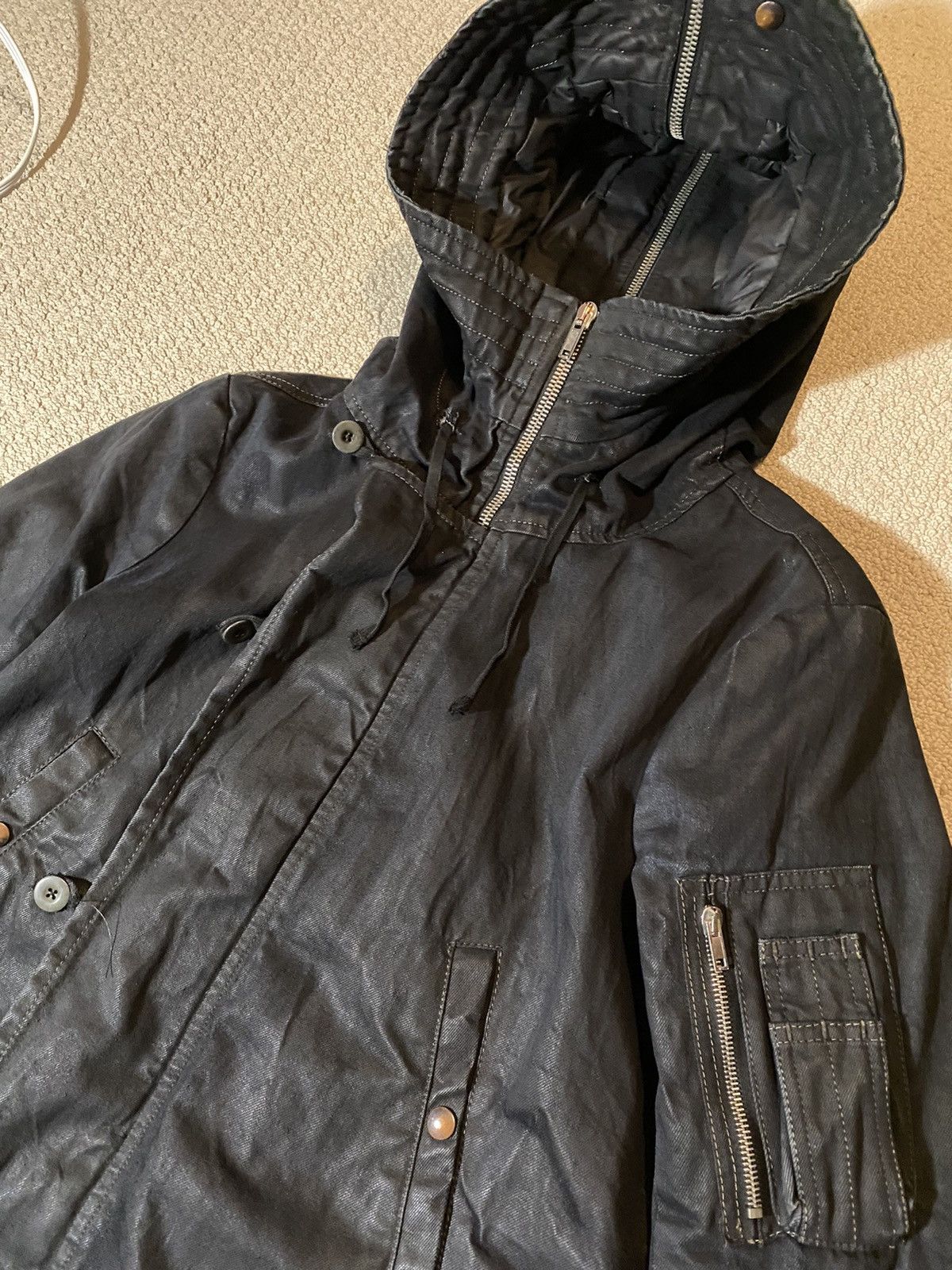 Rick Owens Rick Owens- AW07- “Exploder” Waxed Denim Parka Rick Owens Rick Owens- AW07- “Exploder” Waxed Denim Parka