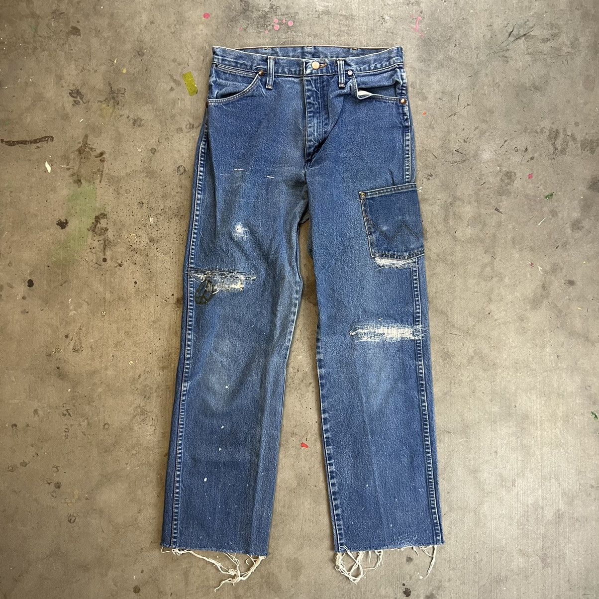 Vintage Vintage Repaired Denim Work Pants | Grailed