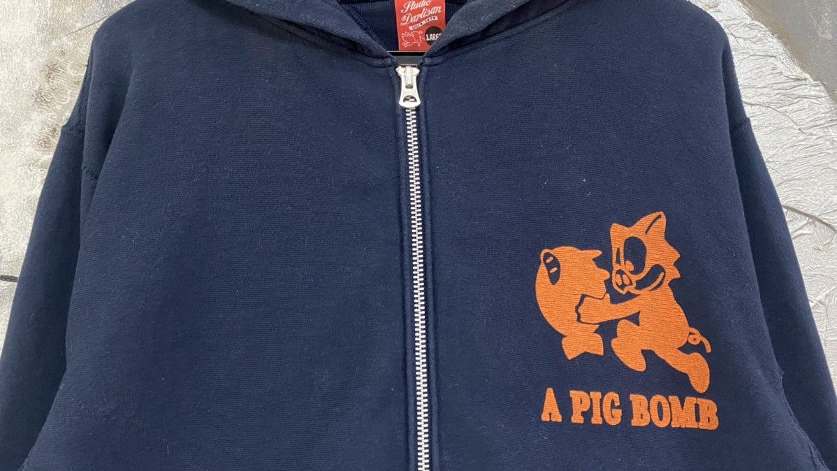 Japanese Brand Studio D’artisan A Pig Bomb Zipper Hoodie Size US L / EU 52-54 / 3 - 2 Thumbnail