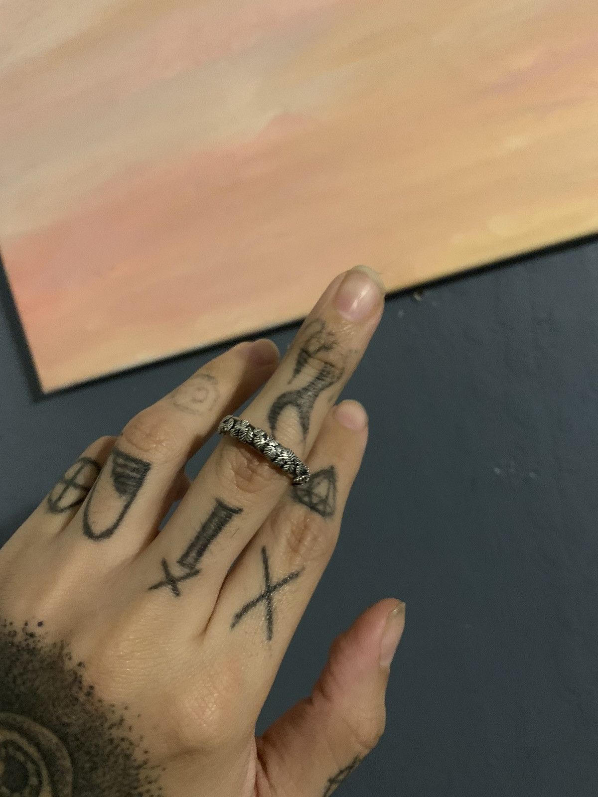 Ugo Cacciatori Pearl Foliage & Skulls Ring | Grailed