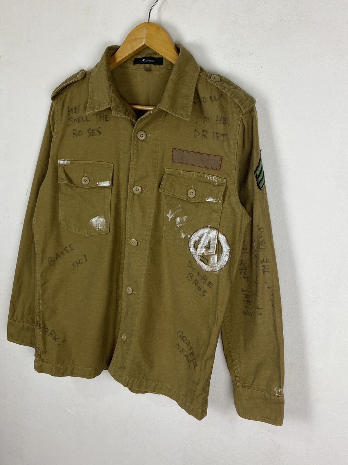 Japanese Brand × Johnbull John Bull Button Ups Long Sleeve World War II Design Shirt Size US L / EU 52-54 / 3 - 7 Thumbnail