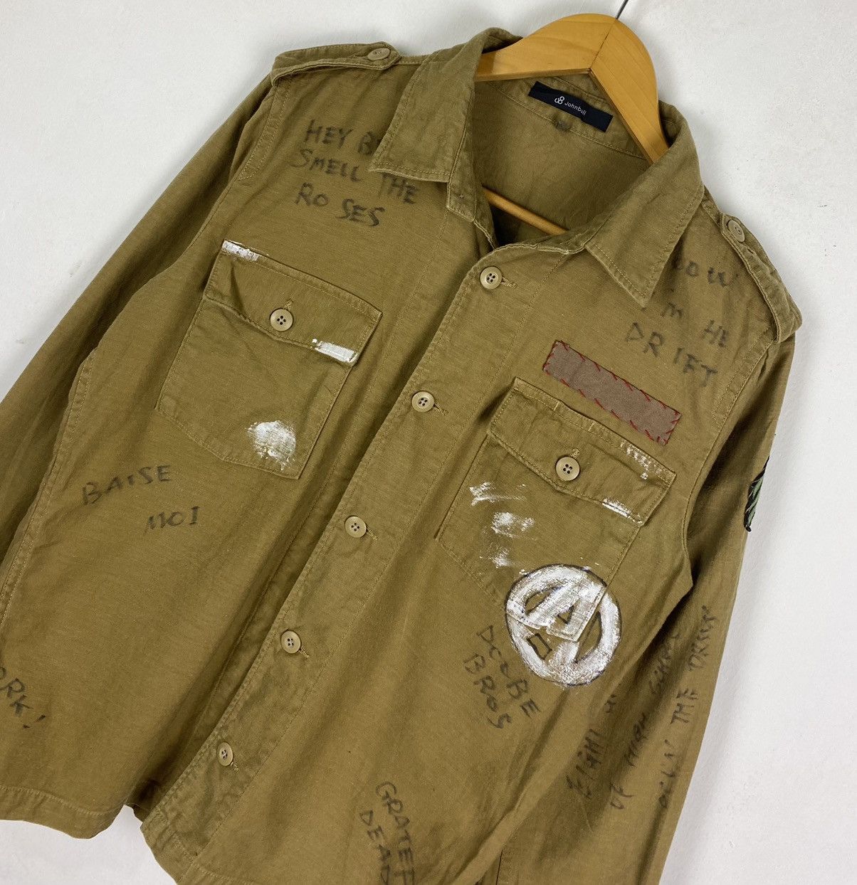 Japanese Brand × Johnbull John Bull Button Ups Long Sleeve World War II Design Shirt Size US L / EU 52-54 / 3 - 5 Thumbnail