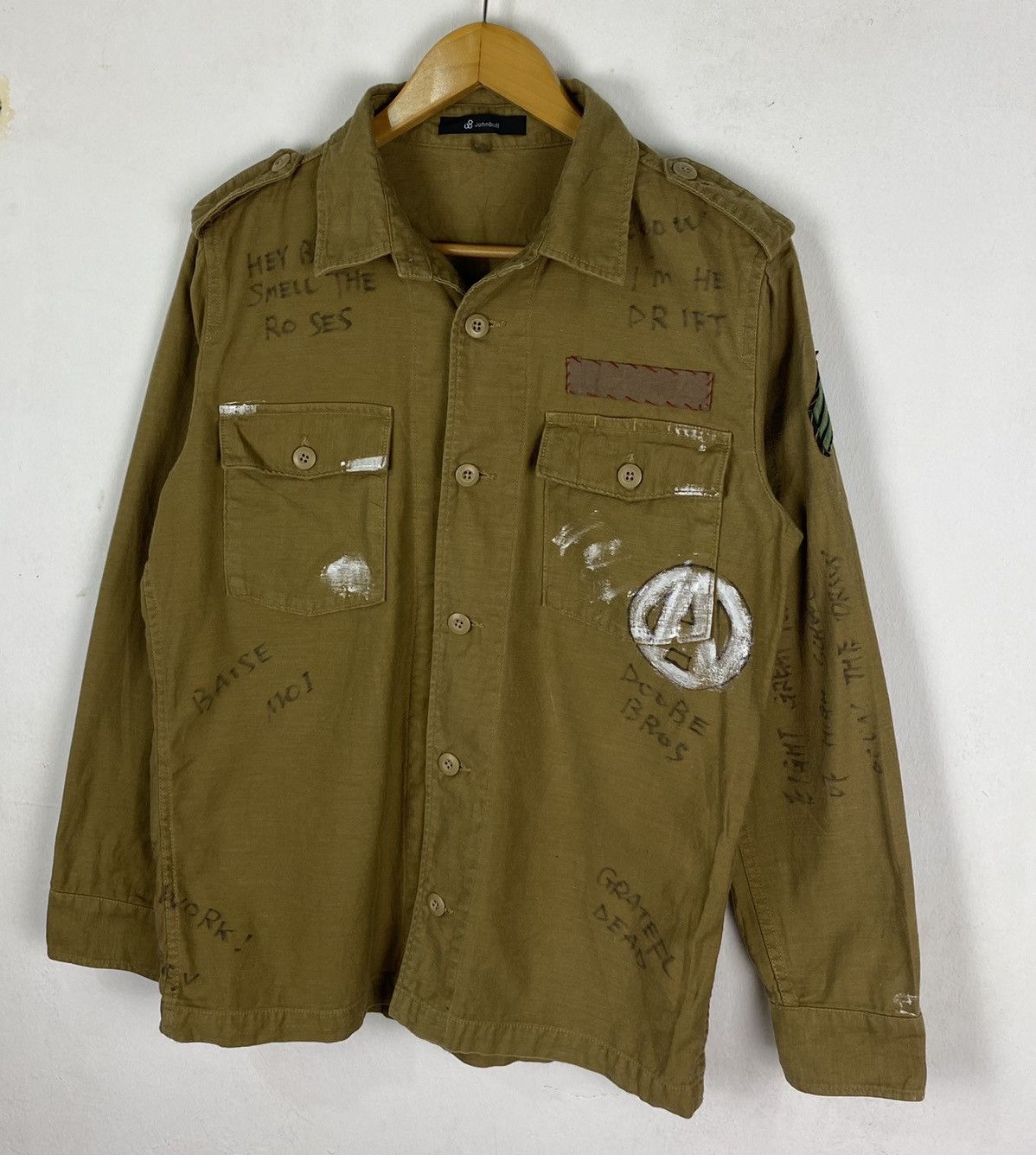 Japanese Brand × Johnbull John Bull Button Ups Long Sleeve World War II Design Shirt Size US L / EU 52-54 / 3 - 6 Thumbnail