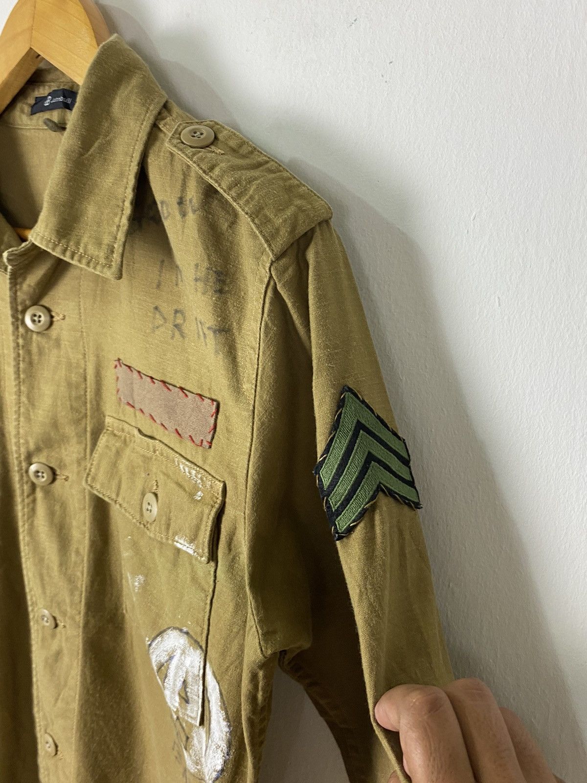 Japanese Brand × Johnbull John Bull Button Ups Long Sleeve World War II Design Shirt Size US L / EU 52-54 / 3 - 9 Thumbnail