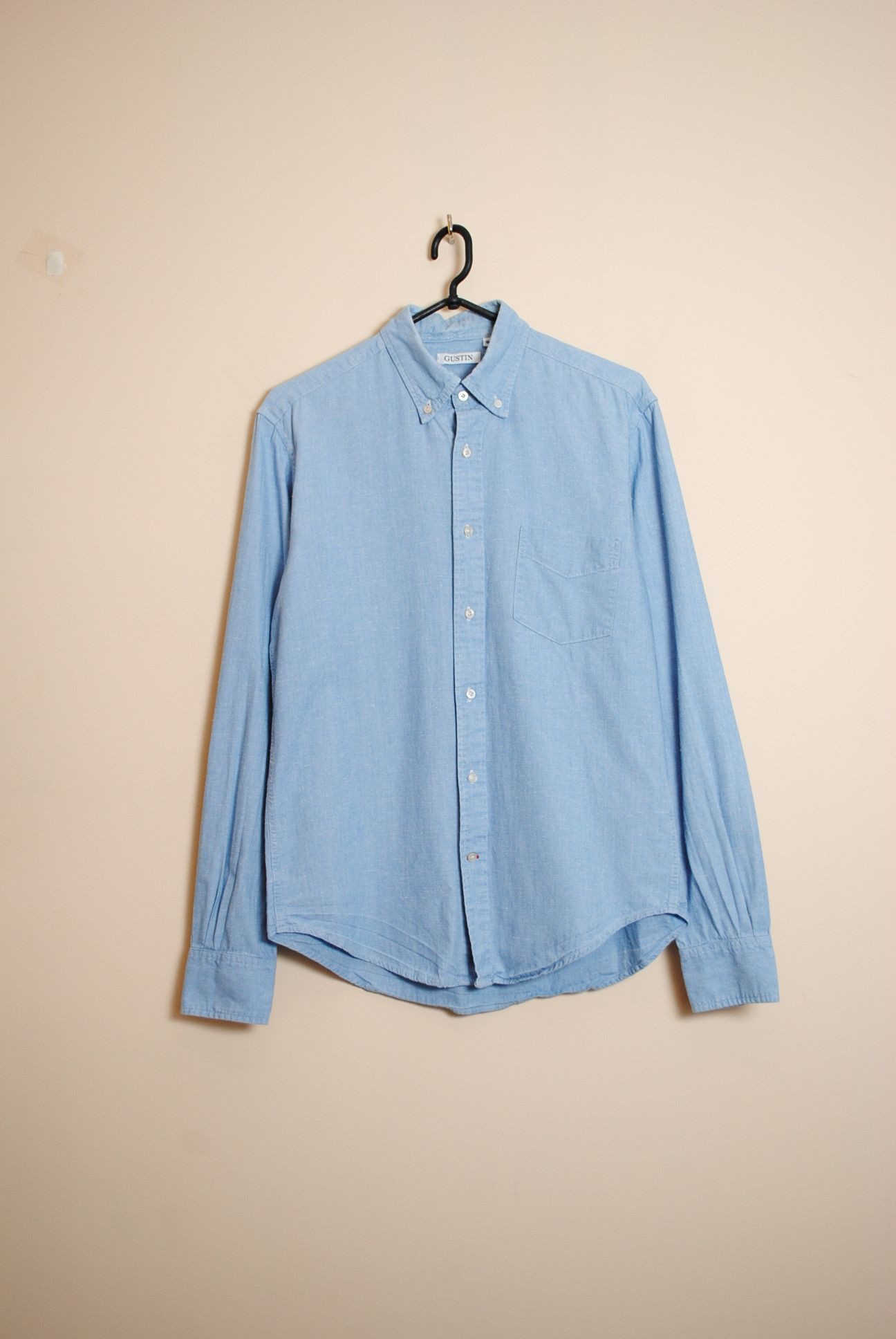 Gustin Gustin Made In USA Chambray Shirt Size L Grailed