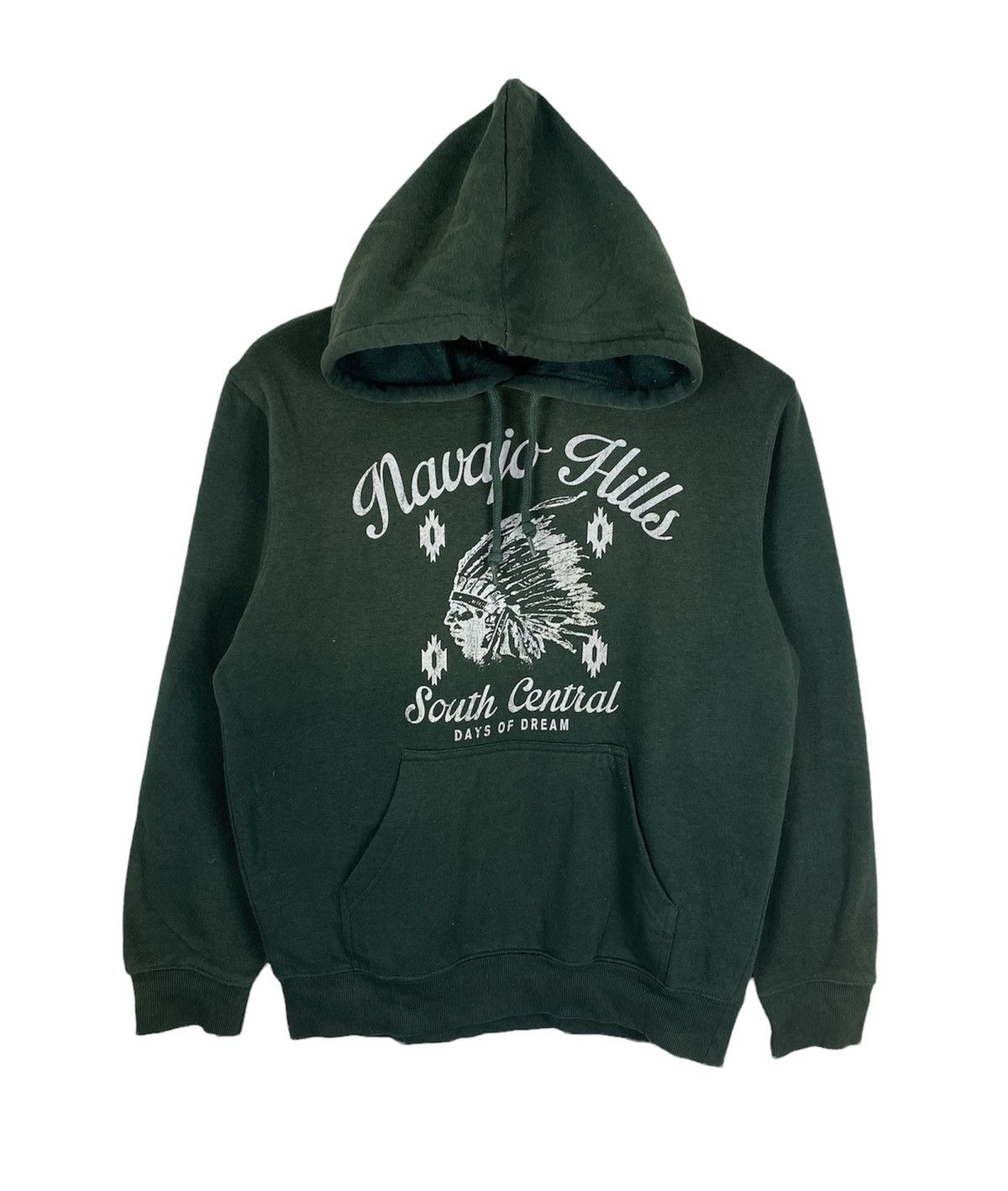 Japanese Brand Navajo Hills Print Pullover Hoodie