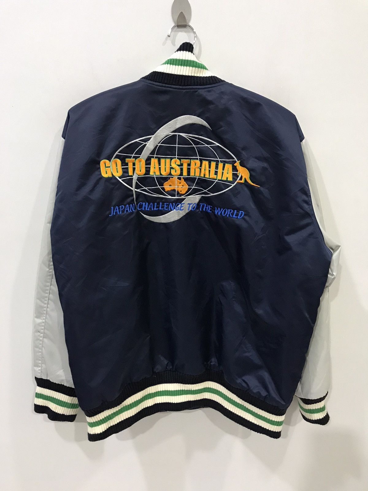 image of Canterbury Of New Zealand x Varsity Jacket Canterbury Rugby Tournament Big Logo Varsity Jacket in V