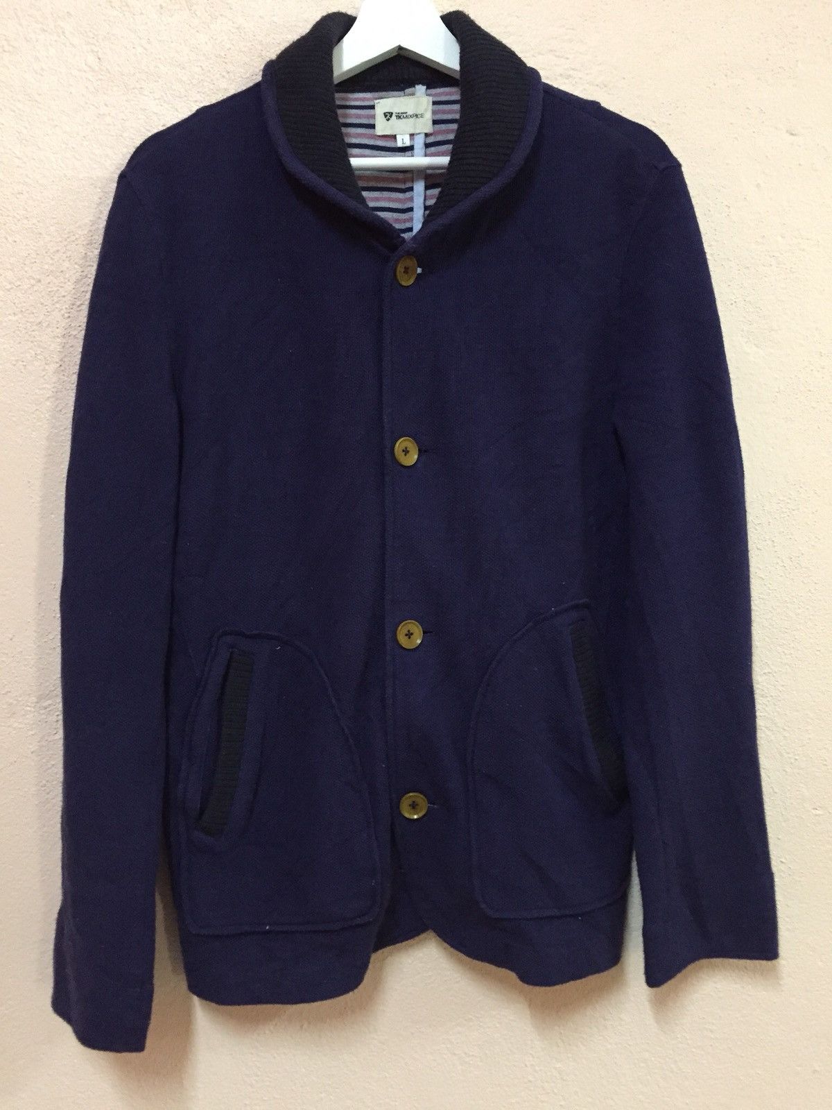 Takeo Kikuchi Takeo Kikuchi Coverall Jacket Shawl Collar Winter blue denim Size US M / EU 48-50 / 2 - 2 Thumbnail
