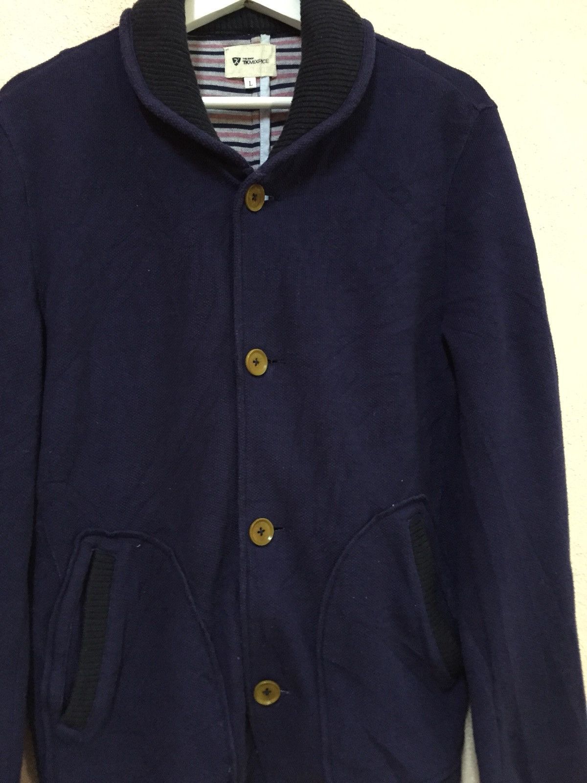 Takeo Kikuchi Takeo Kikuchi Coverall Jacket Shawl Collar Winter blue denim Size US M / EU 48-50 / 2 - 3 Thumbnail