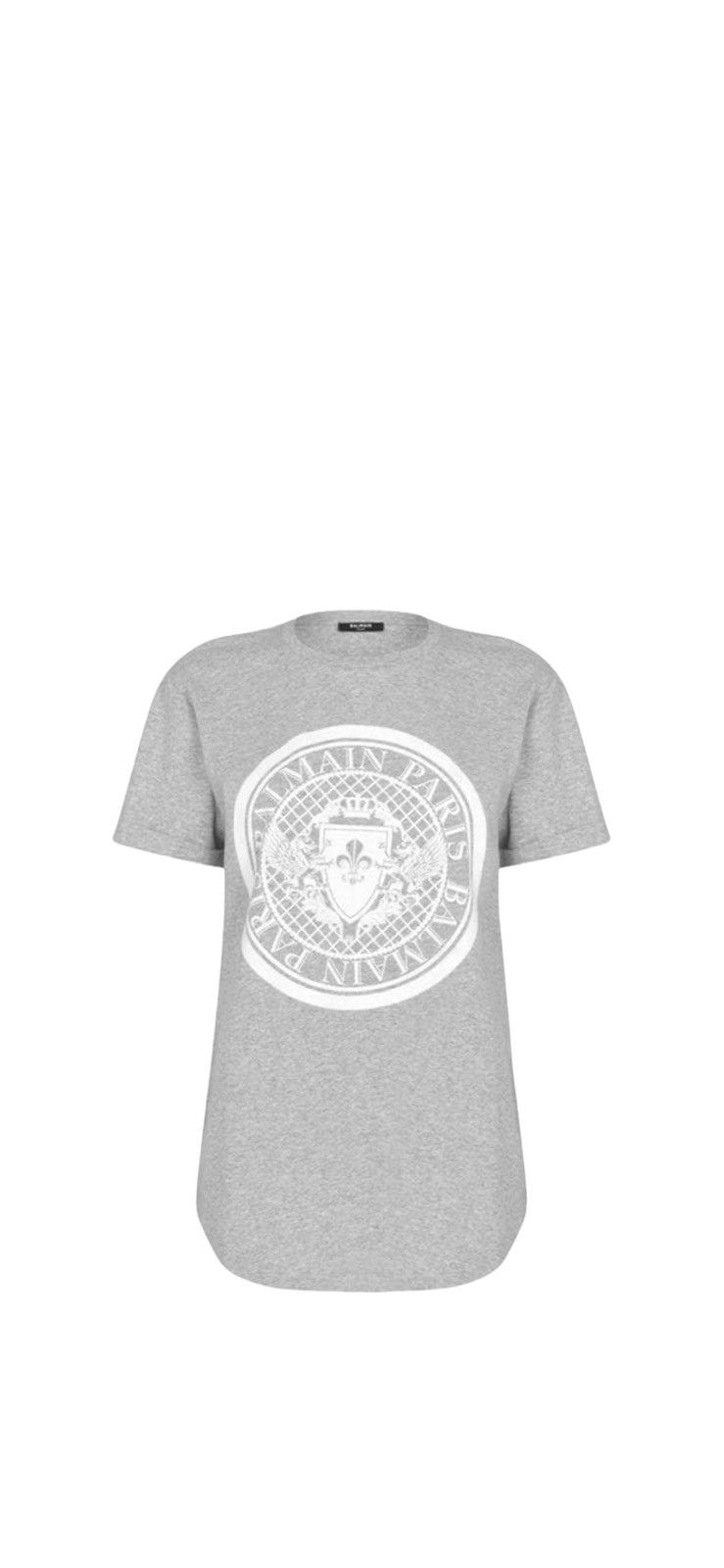 Balmain White Coin T-Shirt