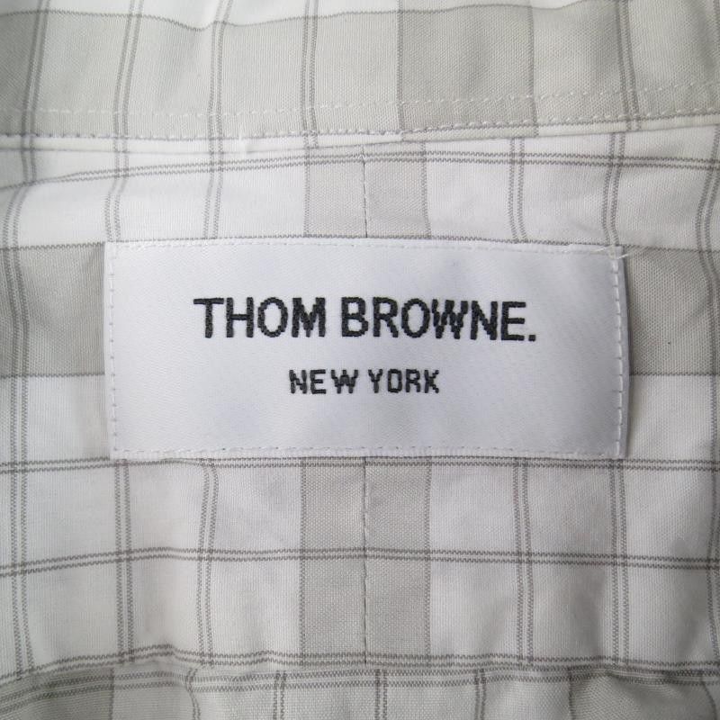Thom Browne Long Sleeve Plaid Pattern Shirt Size US XL / EU 56 / 4 - 7 Thumbnail