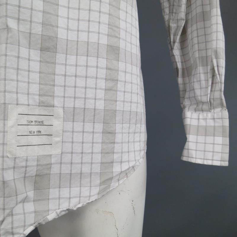 Thom Browne Long Sleeve Plaid Pattern Shirt Size US XL / EU 56 / 4 - 3 Thumbnail