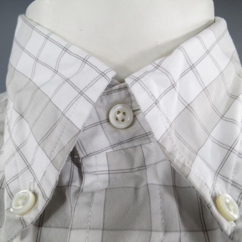 Thom Browne Long Sleeve Plaid Pattern Shirt Size US XL / EU 56 / 4 - 2 Thumbnail