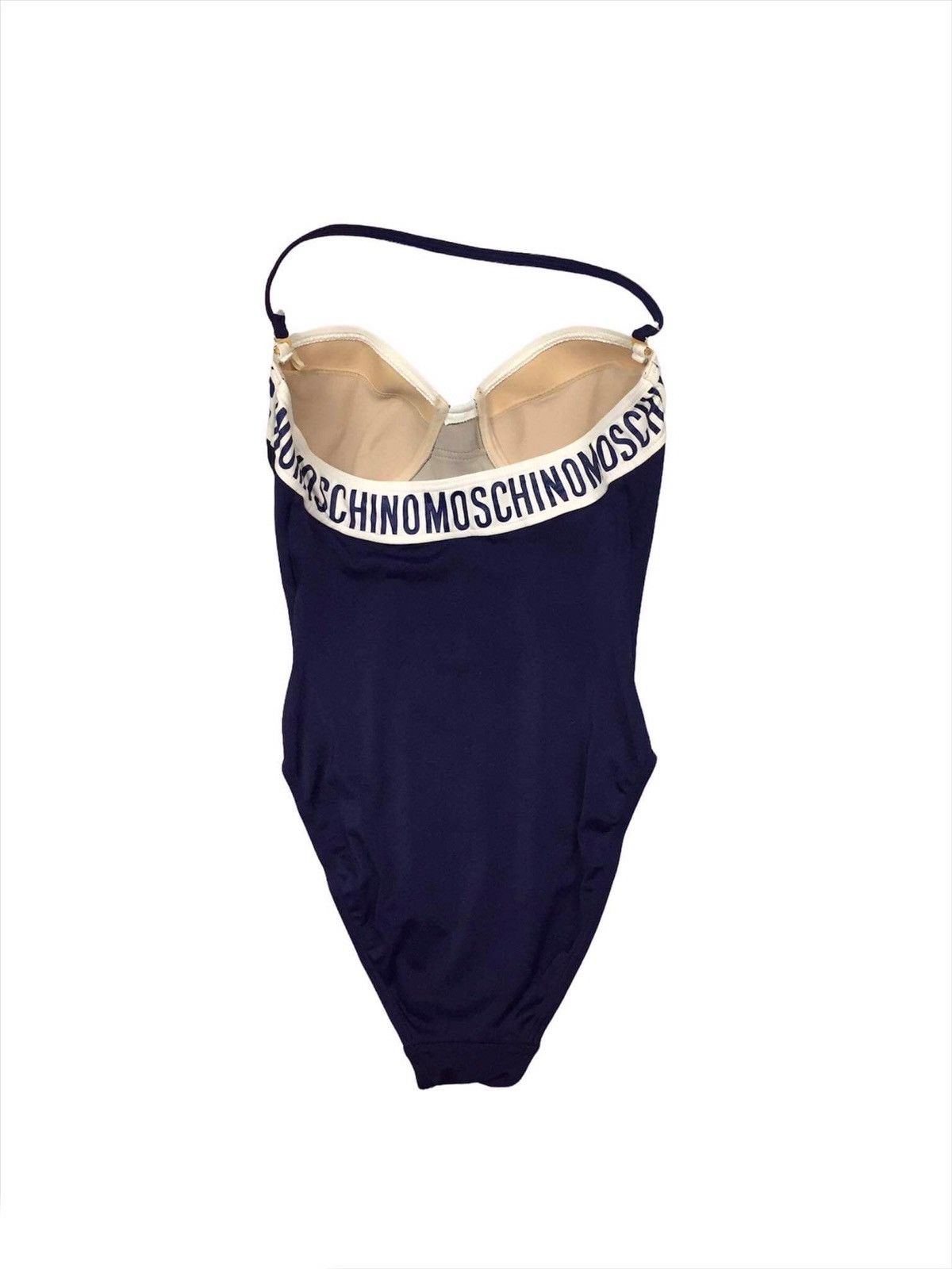 Japanese Brand Moschino Blue Swimsuit Top Bikini Size M / US 6-8 / IT 42-44 - 3 Thumbnail