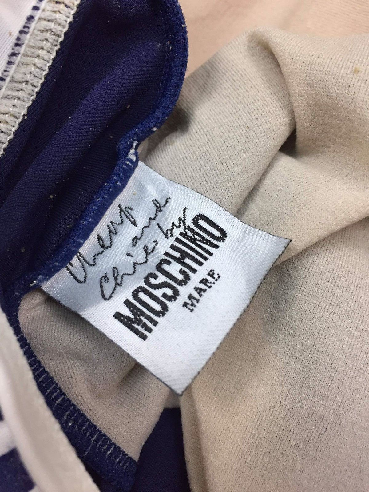 Japanese Brand Moschino Blue Swimsuit Top Bikini Size M / US 6-8 / IT 42-44 - 6 Thumbnail