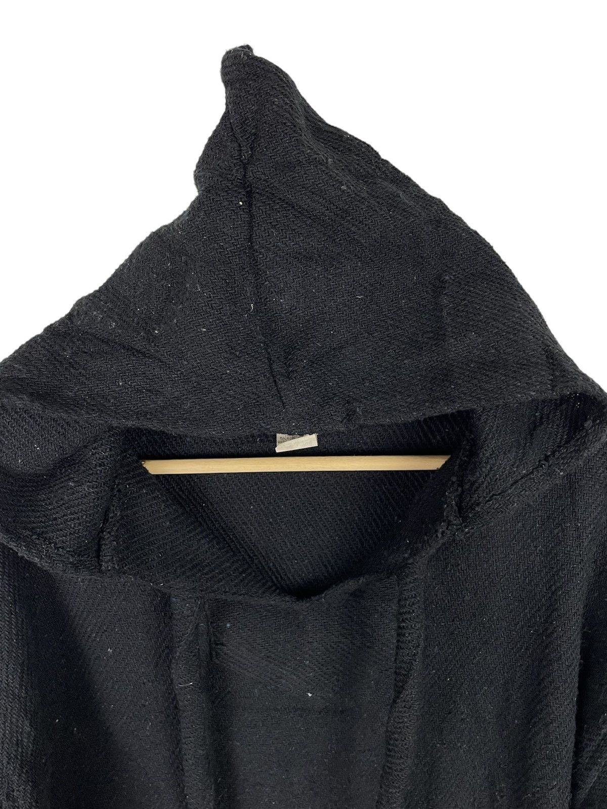Mexicana × Native × Vintage Vintage 90s Baja Rug Mexican Hoodie Black Molina Size US L / EU 52-54 / 3 - 3 Thumbnail