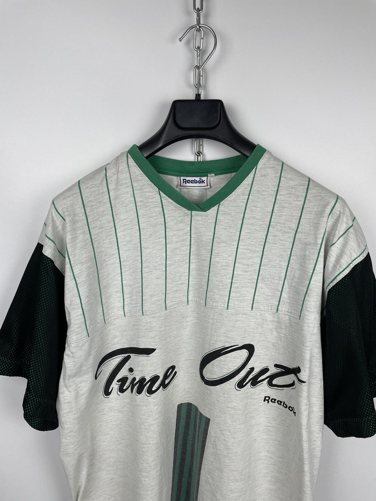 Reebok × Vintage Vintage 90s Reebok ‘Time Out’ T-Shirt Size US L / EU 52-54 / 3 - 3 Thumbnail