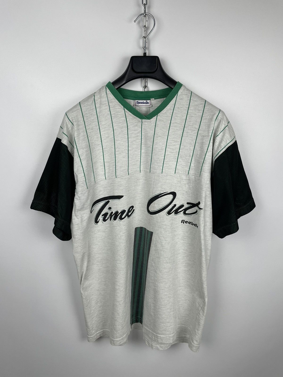 Reebok × Vintage Vintage 90s Reebok ‘Time Out’ T-Shirt Size US L / EU 52-54 / 3 - 2 Thumbnail
