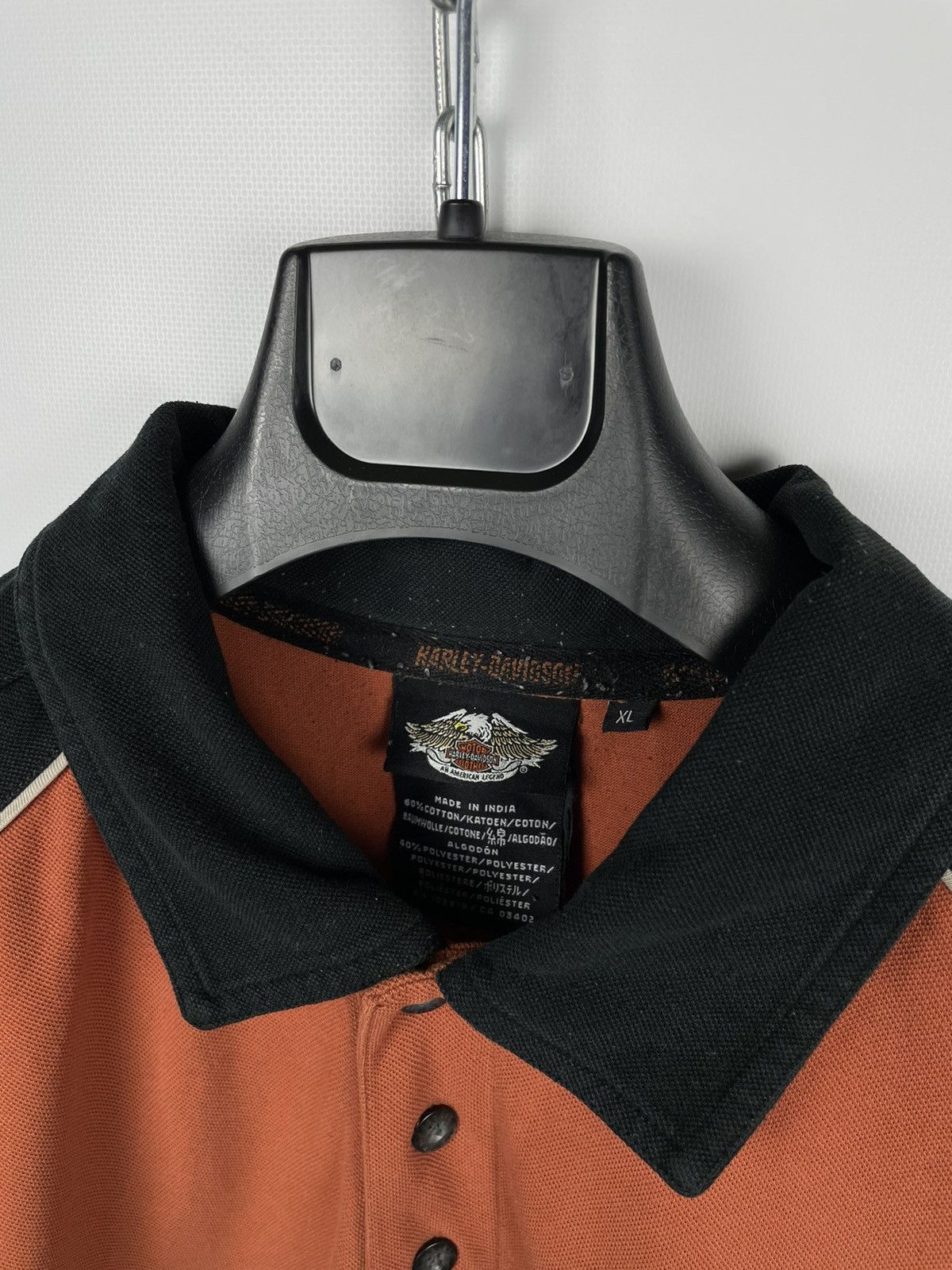 Harley Davidson × Vintage Vintage 2010 Harley-Davidson Polo T-Shirt Size US XL / EU 56 / 4 - 6 Thumbnail