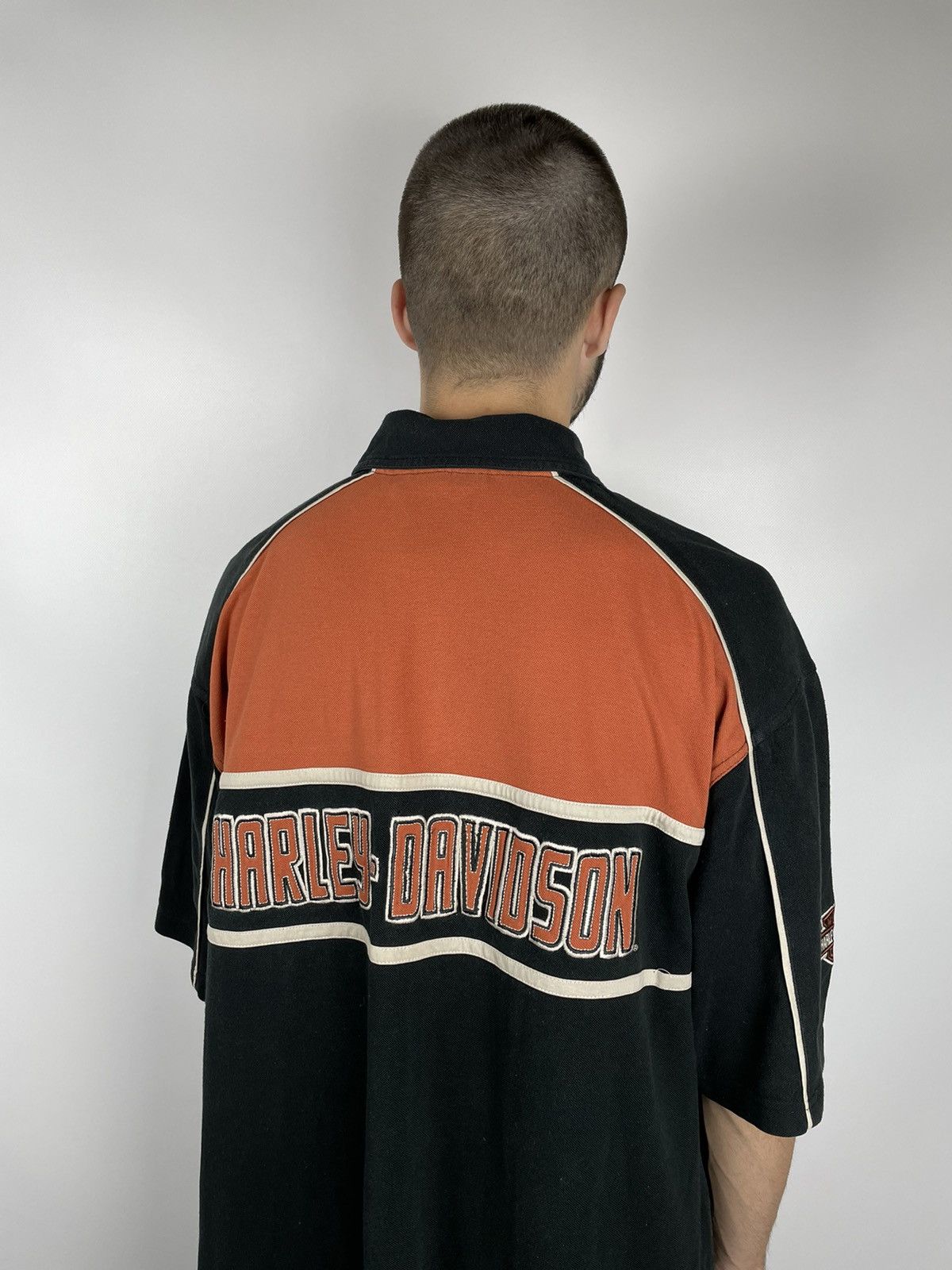 Harley Davidson × Vintage Vintage 2010 Harley-Davidson Polo T-Shirt Size US XL / EU 56 / 4 - 2 Thumbnail