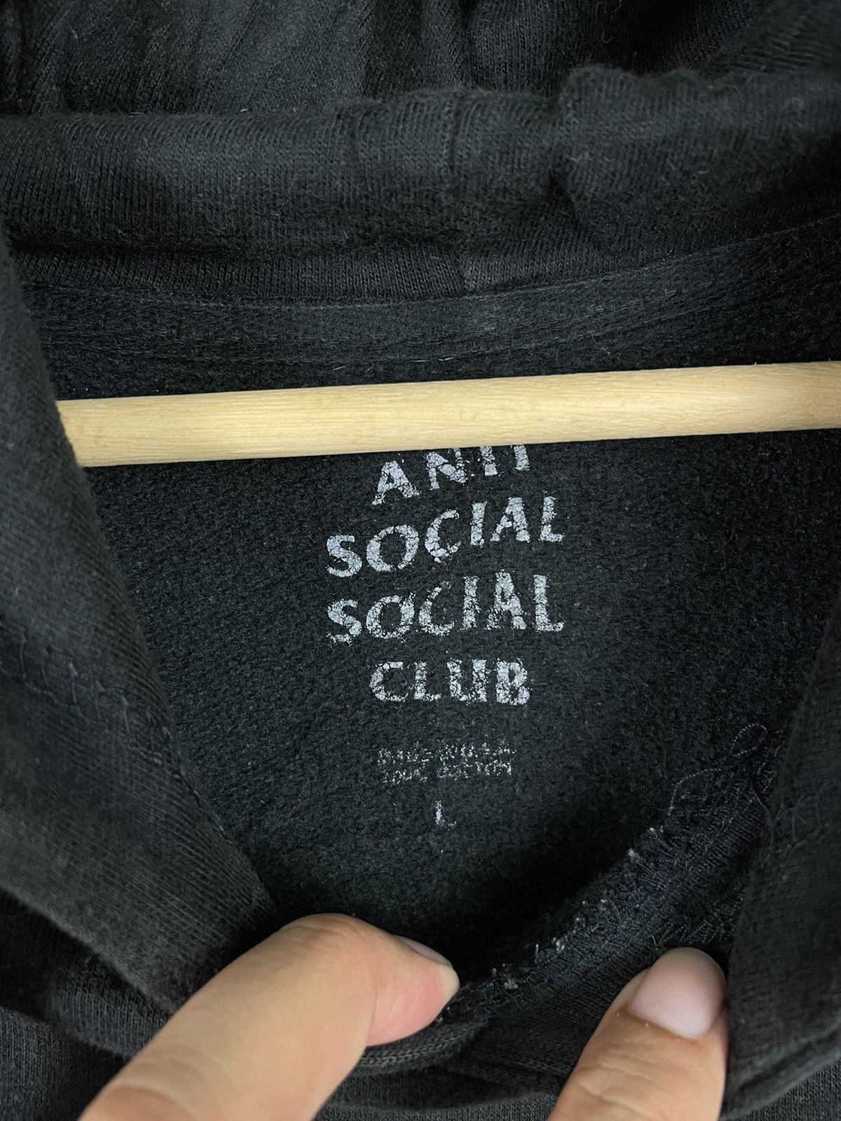 Anti Social Social Club Anti Social Social Club Black Hoodie Size US L / EU 52-54 / 3 - 4 Thumbnail