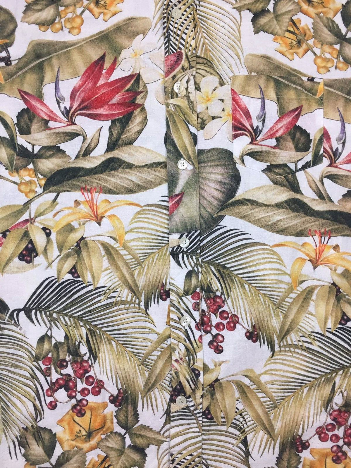 AMI Ami Alexandre Mattiussi Tropical Flora Print Shirt Size US M / EU 48-50 / 2 - 3 Thumbnail