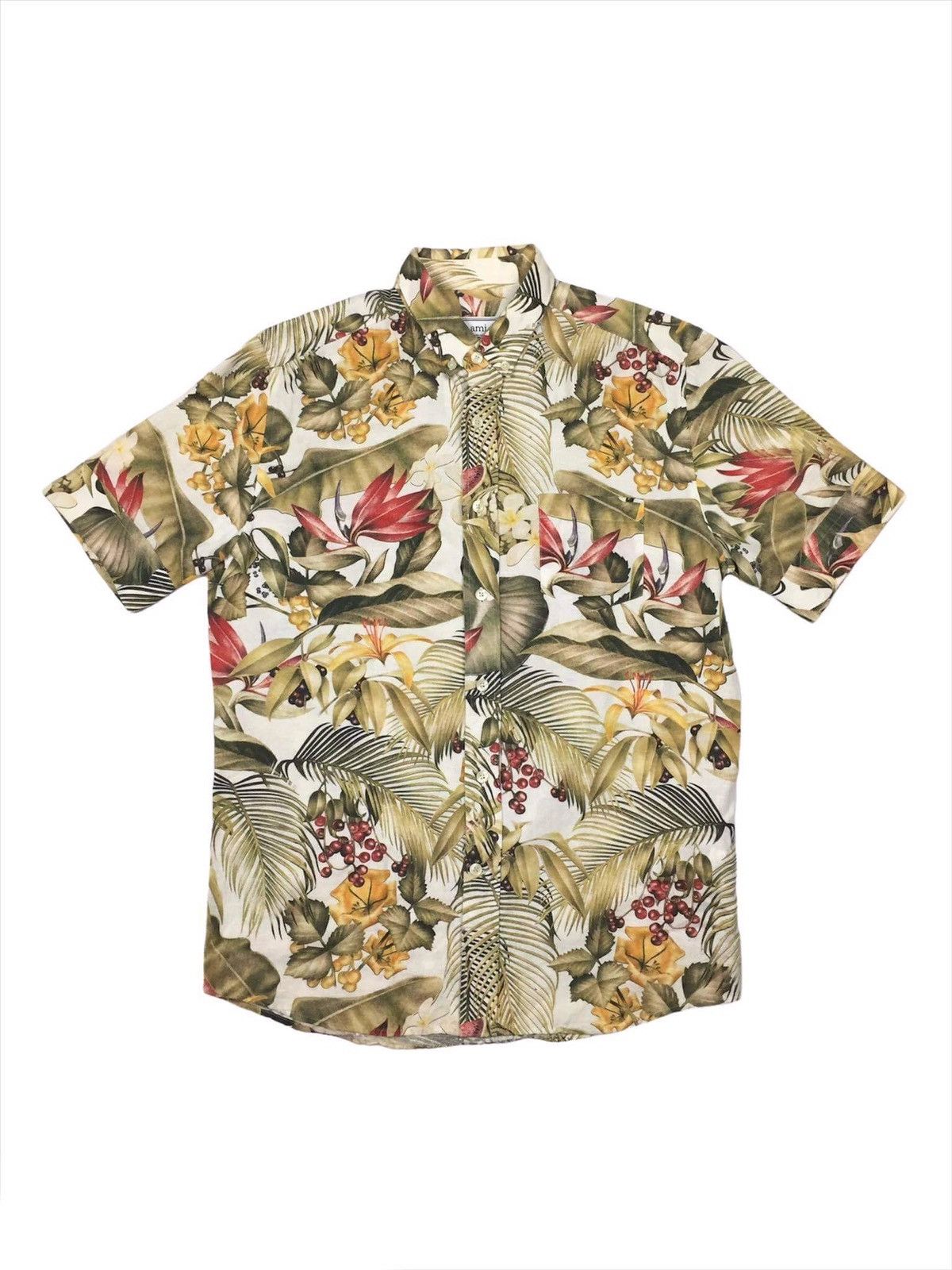 AMI Ami Alexandre Mattiussi Tropical Flora Print Shirt Size US M / EU 48-50 / 2 - 1 Thumbnail