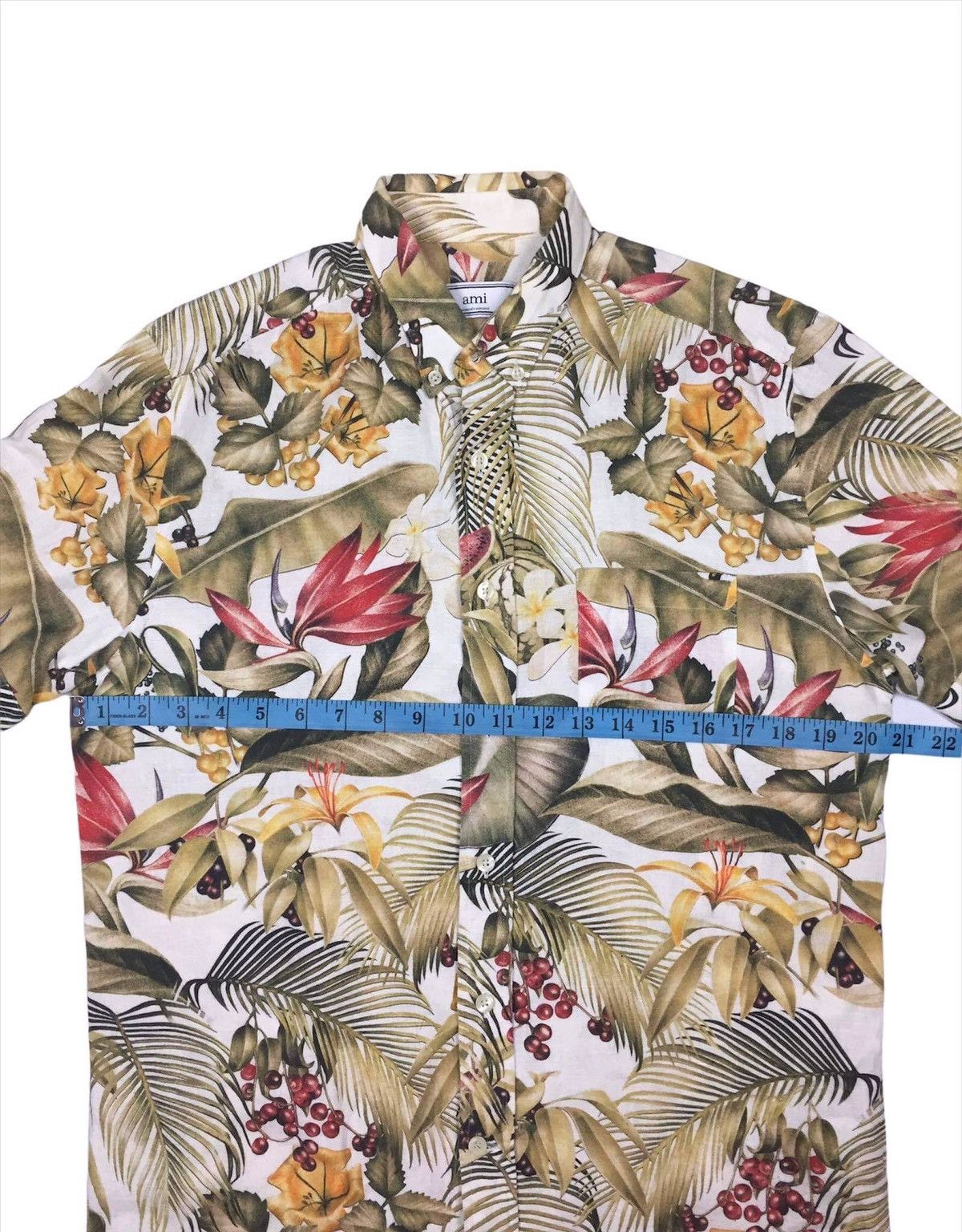 AMI Ami Alexandre Mattiussi Tropical Flora Print Shirt Size US M / EU 48-50 / 2 - 14 Thumbnail