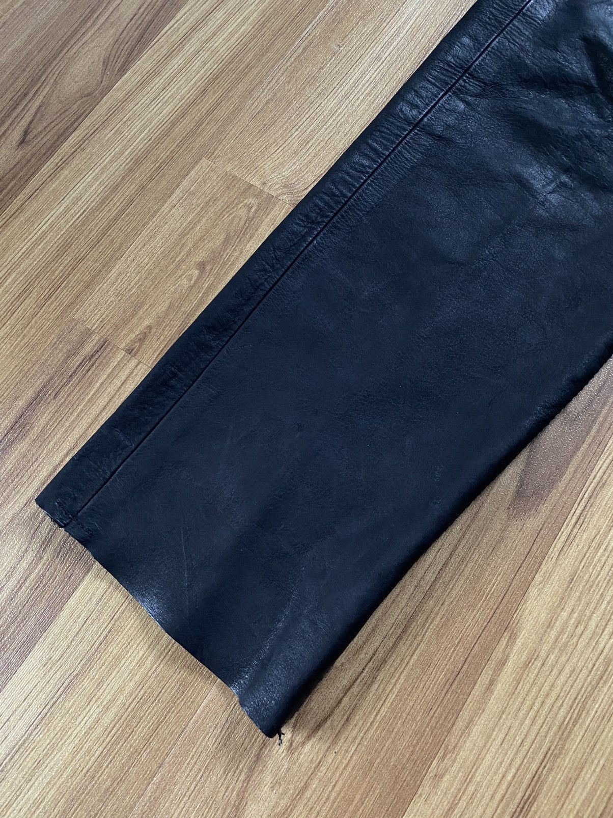 Genuine Leather Vintage Leather Pants Motorcycle Trousers Y2K Belstaff Size US 32 / EU 48 - 3 Thumbnail