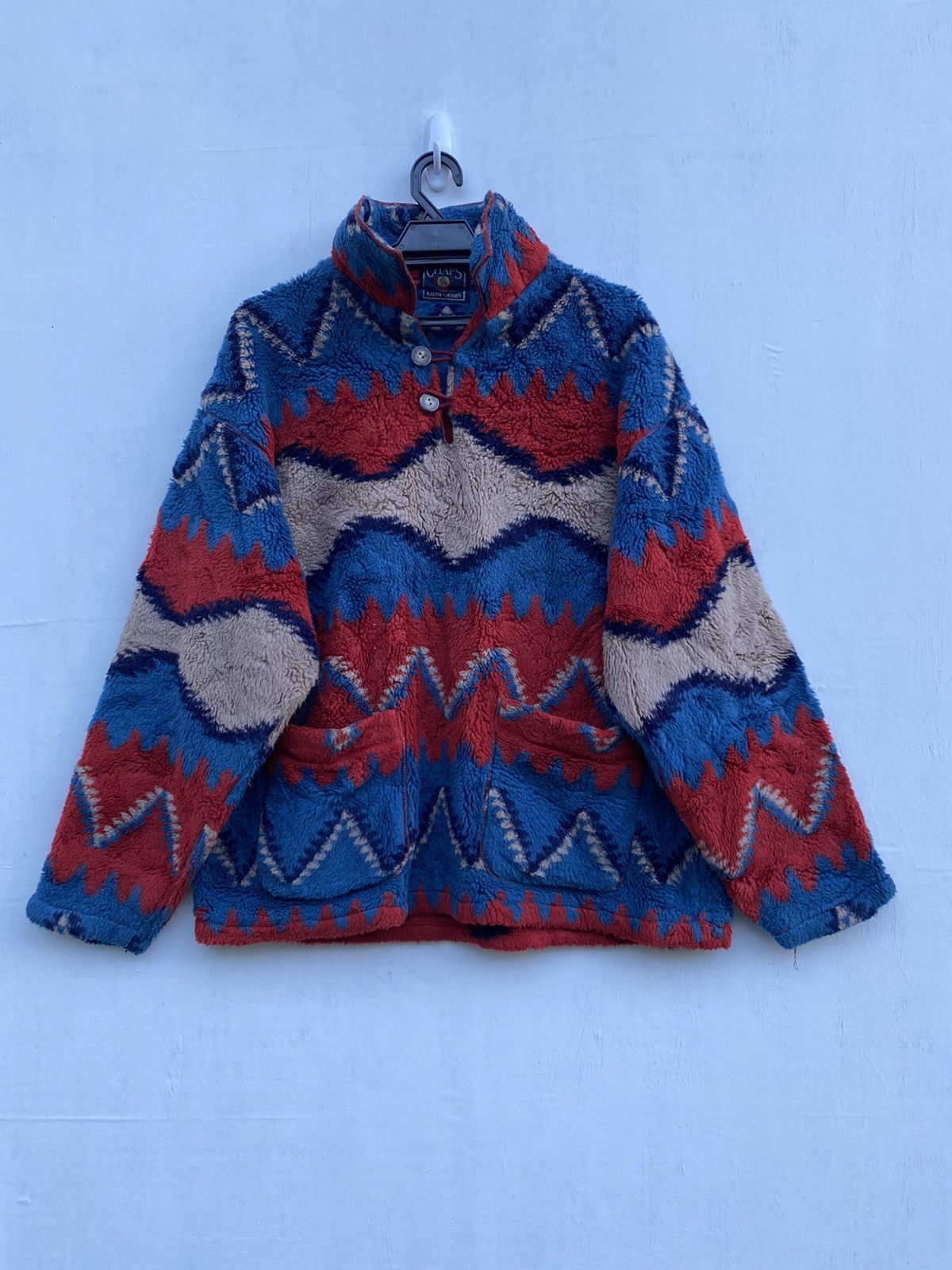 Polo Ralph Lauren GORPCORE RALPH LAUREN NAVAJO DESIGN SHERPA JACKET Size US M / EU 48-50 / 2 - 1 Thumbnail