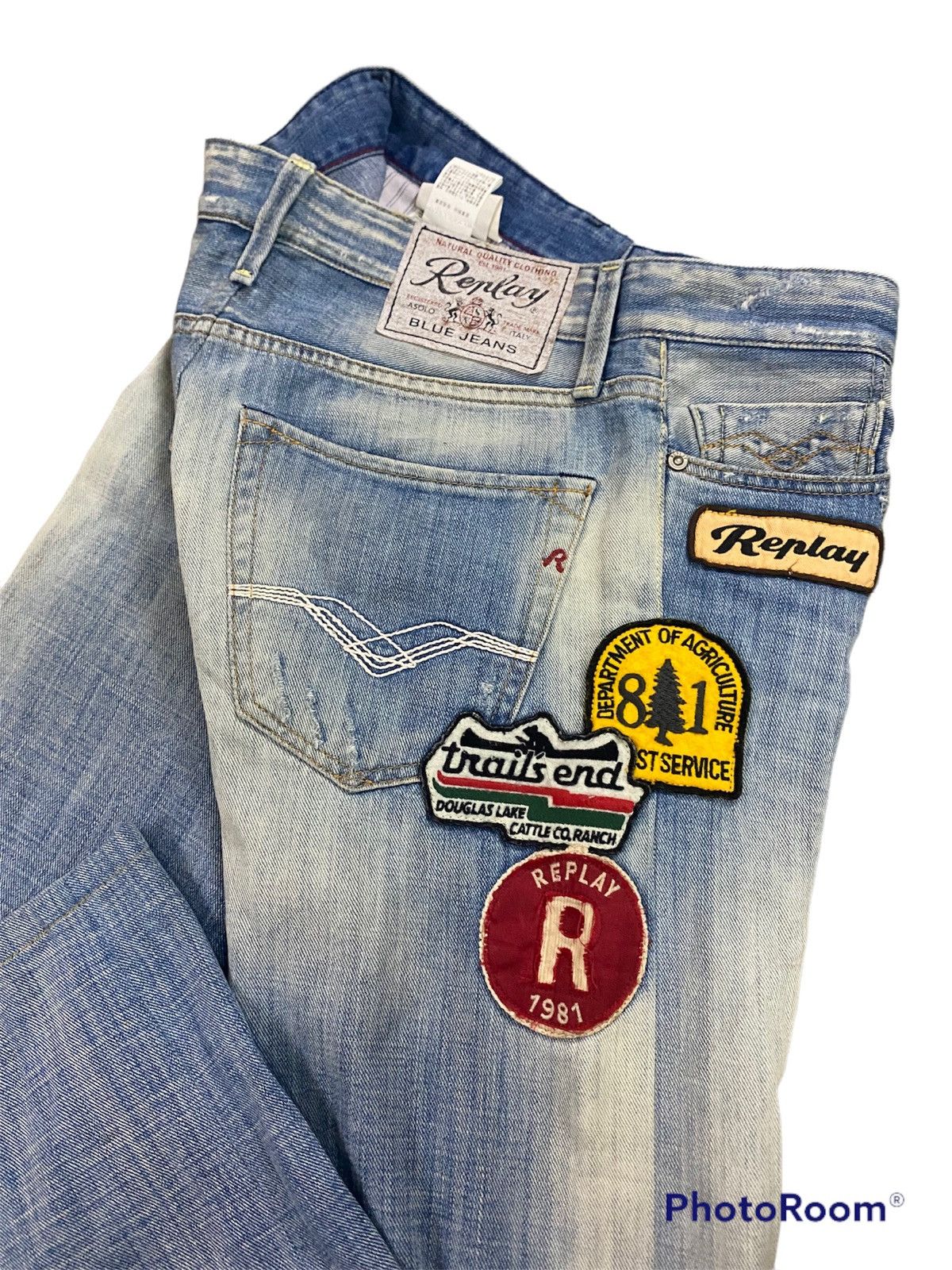 Replay 💥Replay Patches Denim Size US 29 - 2 Thumbnail