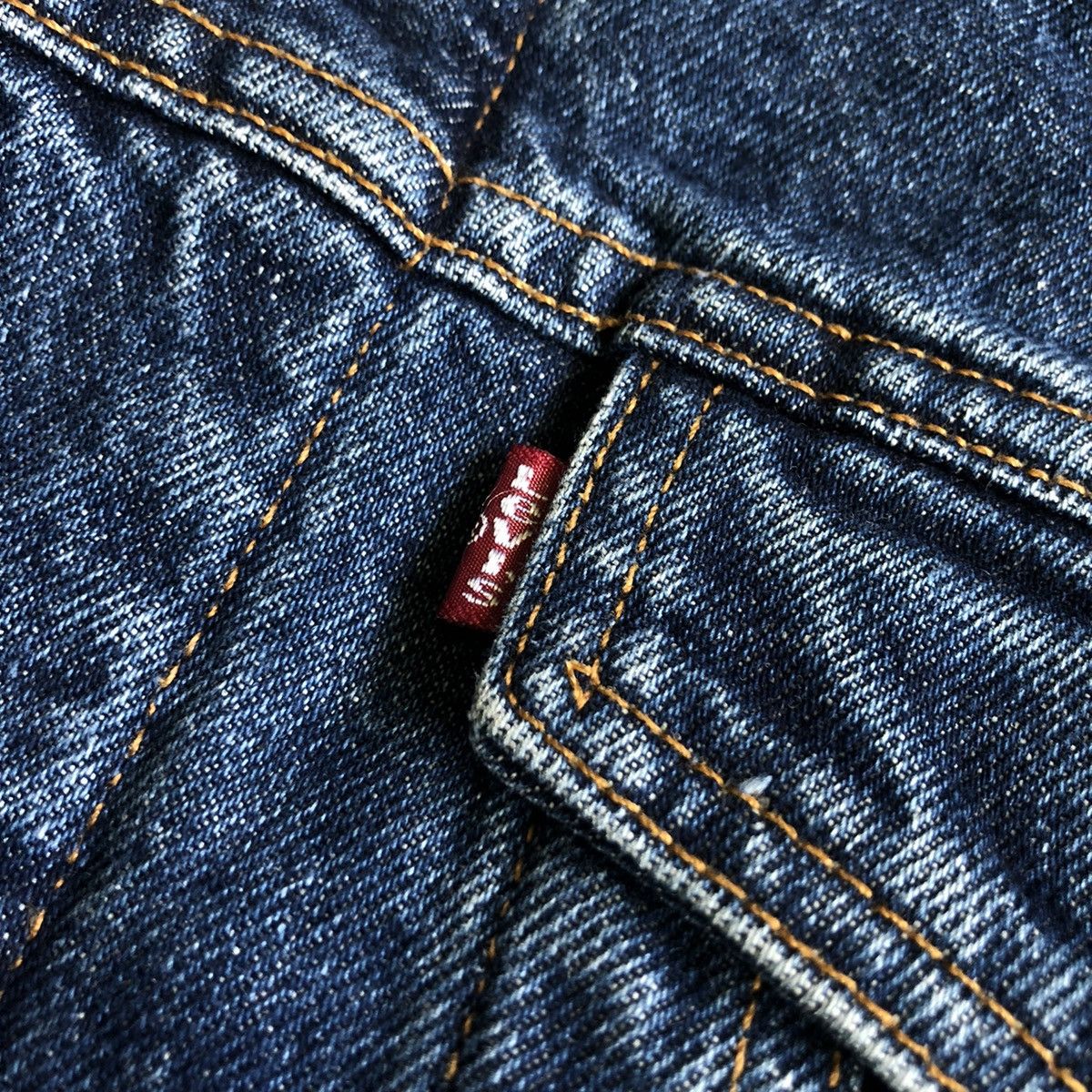 Levi's Vintage 90s Levis Dry Goods Sherpa Lined Trucker Jean Jacket Size US XL / EU 56 / 4 - 4 Thumbnail