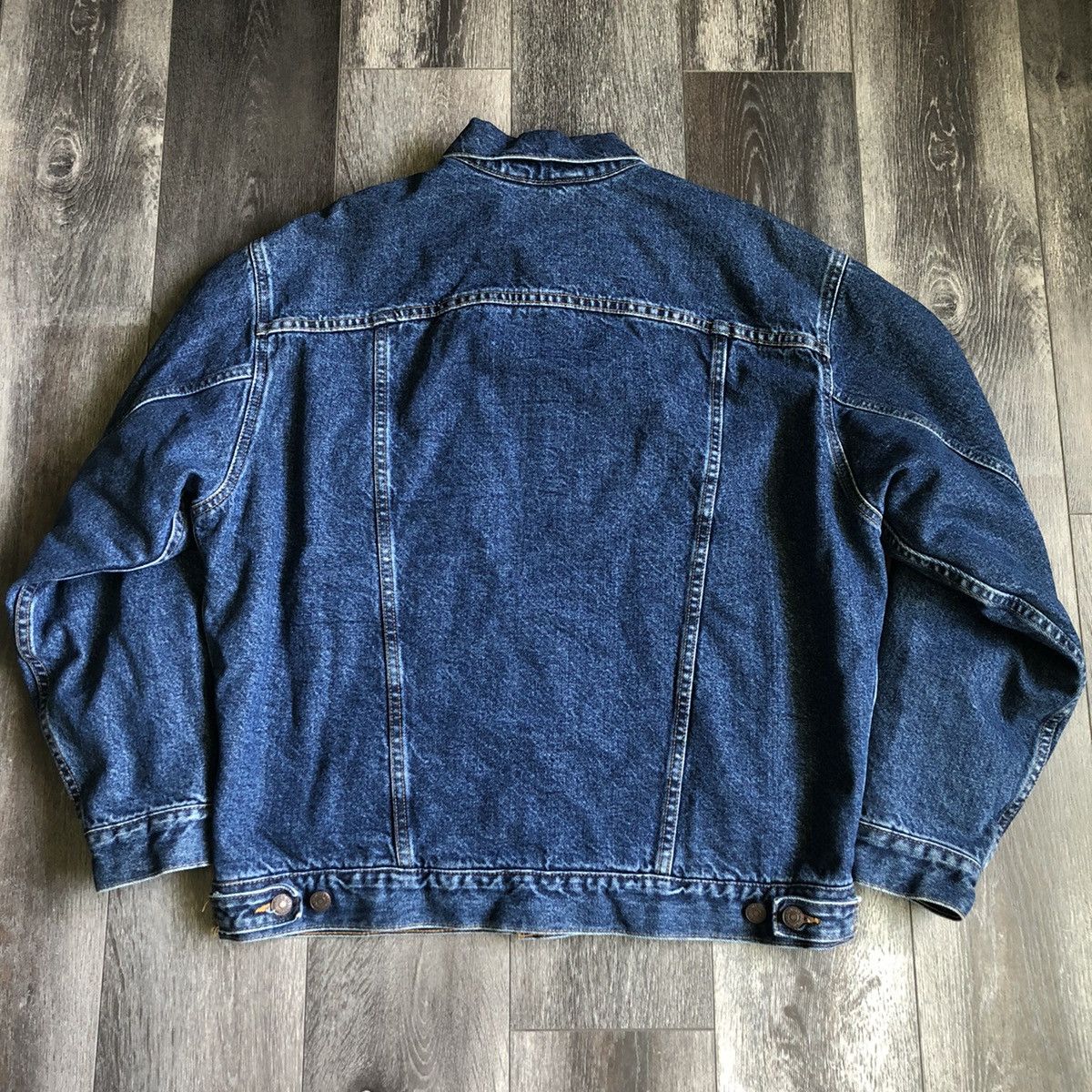 Levi's Vintage 90s Levis Dry Goods Sherpa Lined Trucker Jean Jacket Size US XL / EU 56 / 4 - 3 Thumbnail