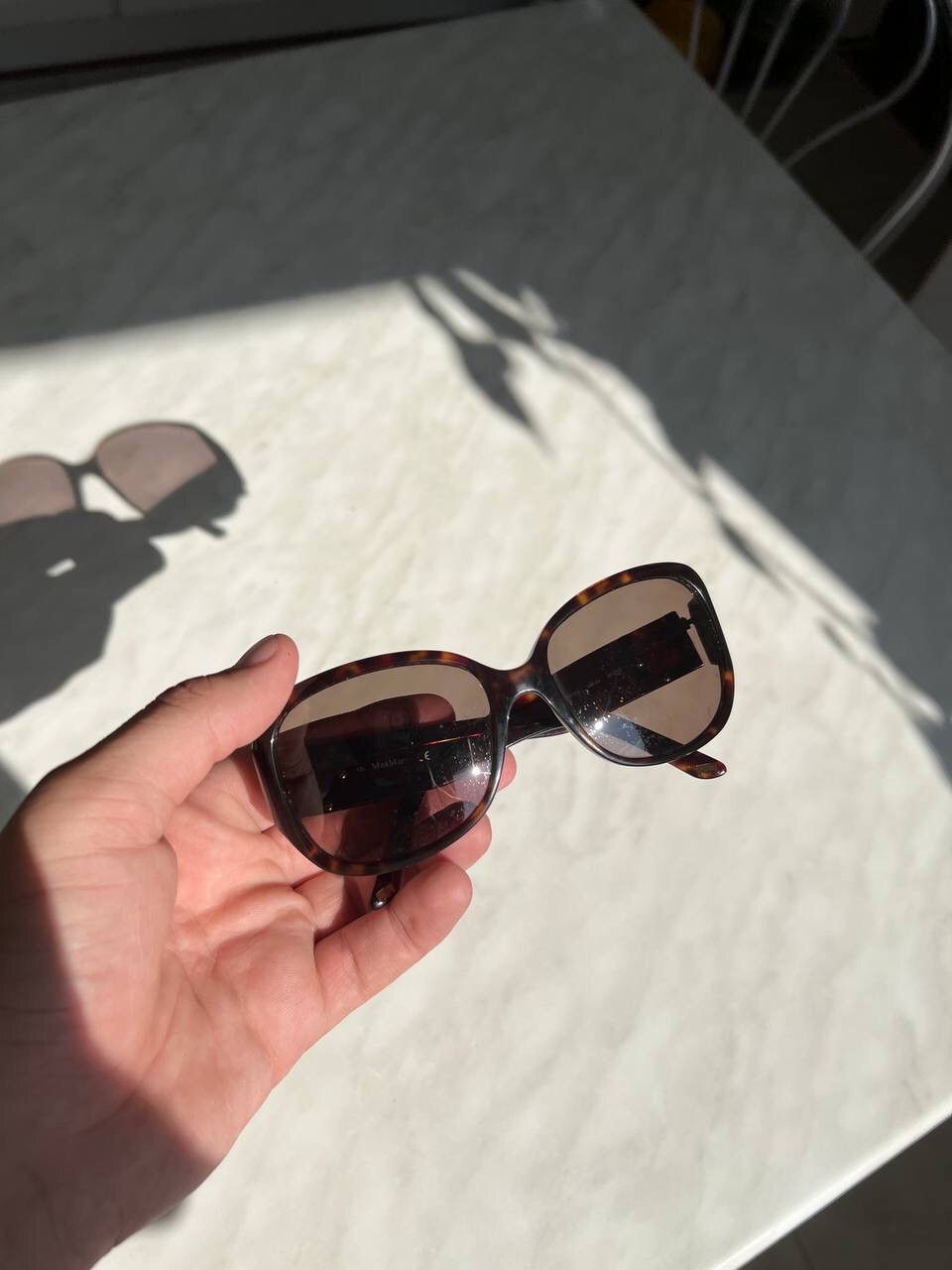 Max Mara × Vintage Max Mara vintage sunglasses brown frame mask Italy Size ONE SIZE - 9 Thumbnail