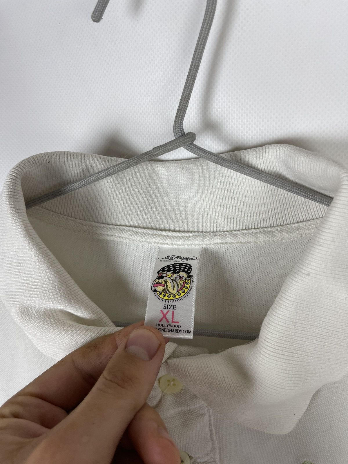 Christian Audigier Ed Hardy by Christian Audigier big logo polo tee shirt Size US XL / EU 56 / 4 - 11 Thumbnail