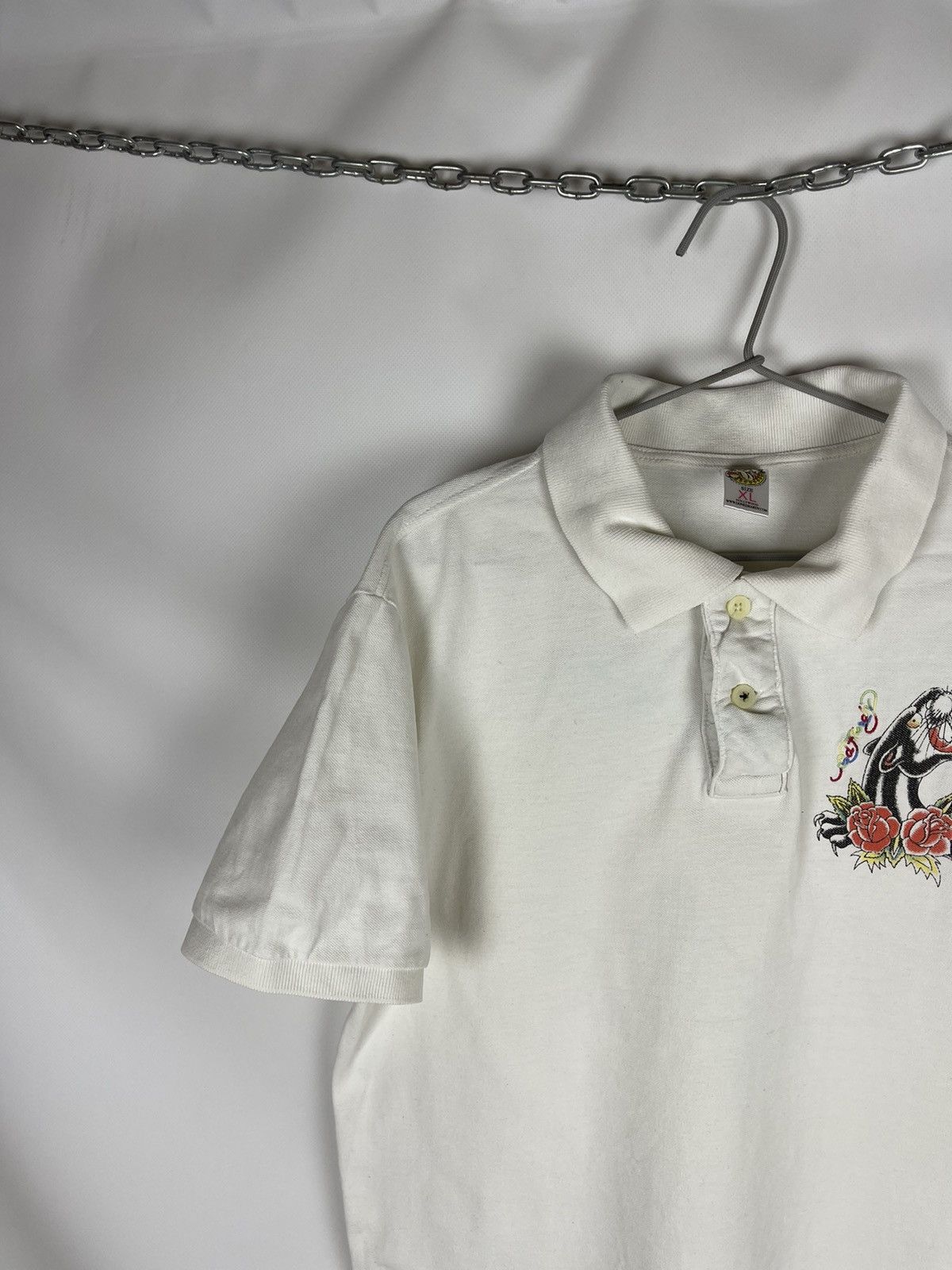Christian Audigier Ed Hardy by Christian Audigier big logo polo tee shirt Size US XL / EU 56 / 4 - 3 Thumbnail